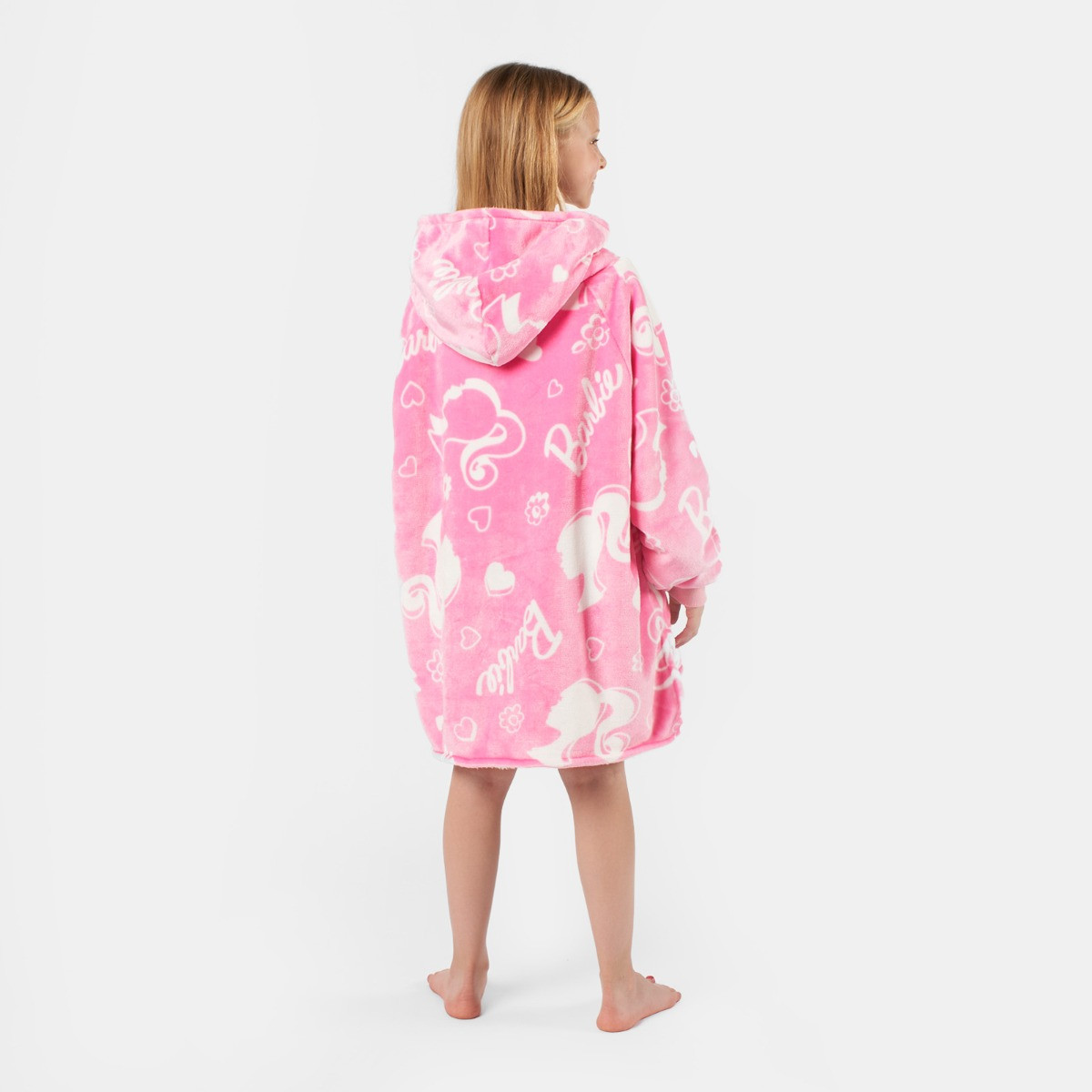 Kids Barbie Hoodie Blanket, Pink - Medium>