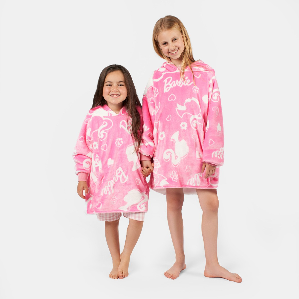 Kids Barbie Hoodie Blanket - Pink>