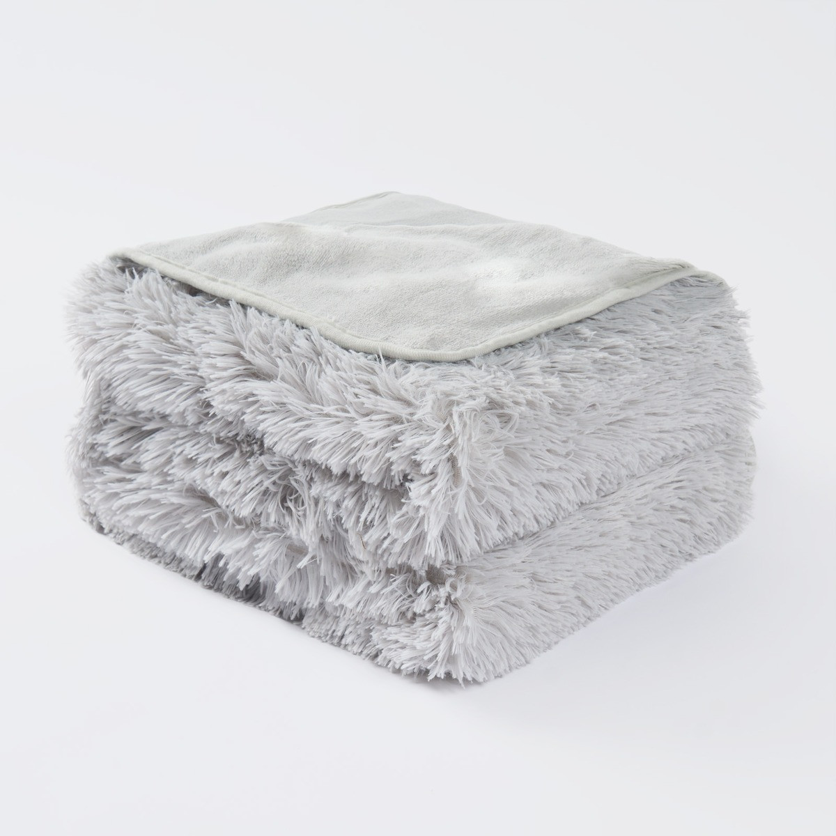 OHS Heated Fluffy Electric Blanket - Grey>
