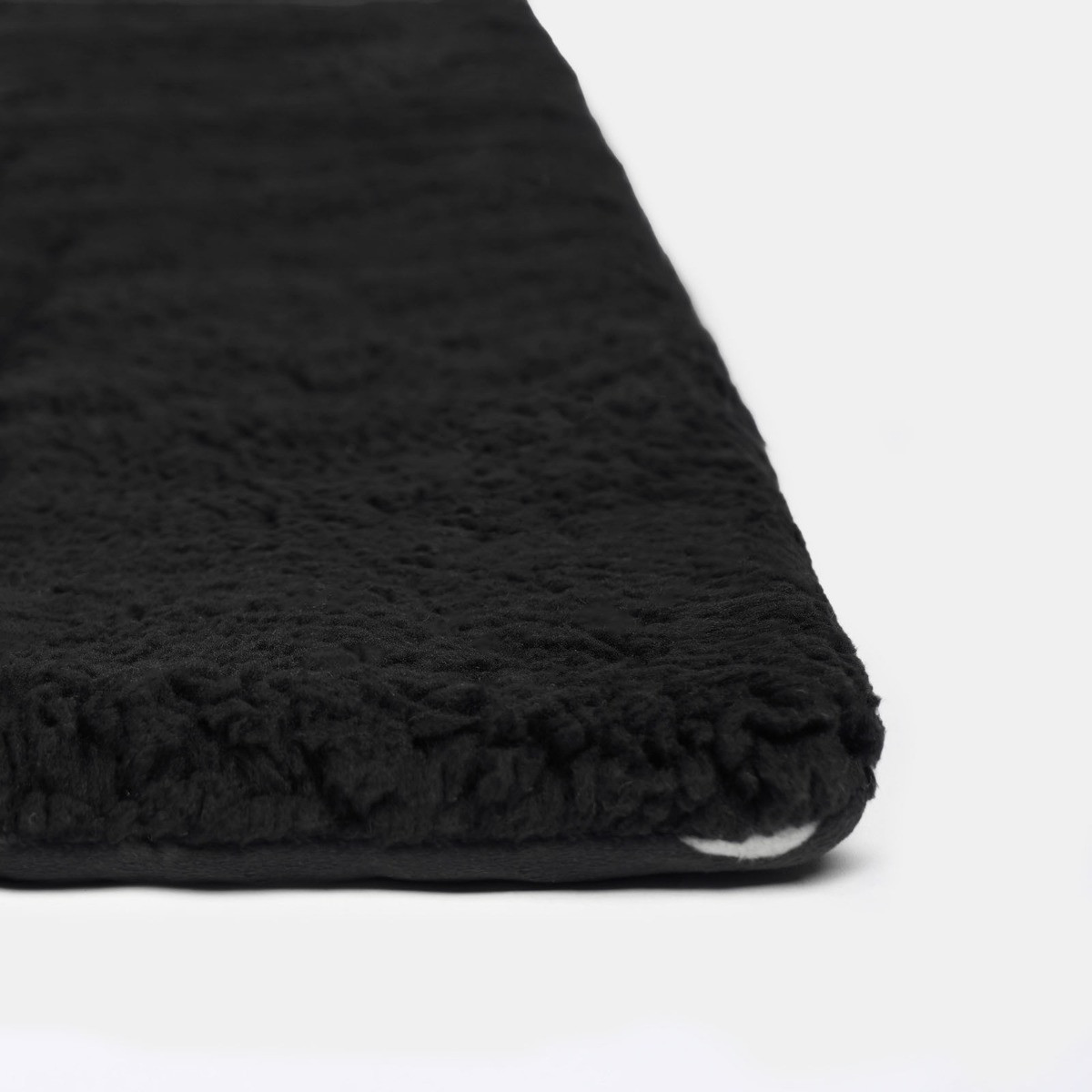 OHS Paw Print Soft Sherpa Reverse Quilted Pet Blanket - Black>