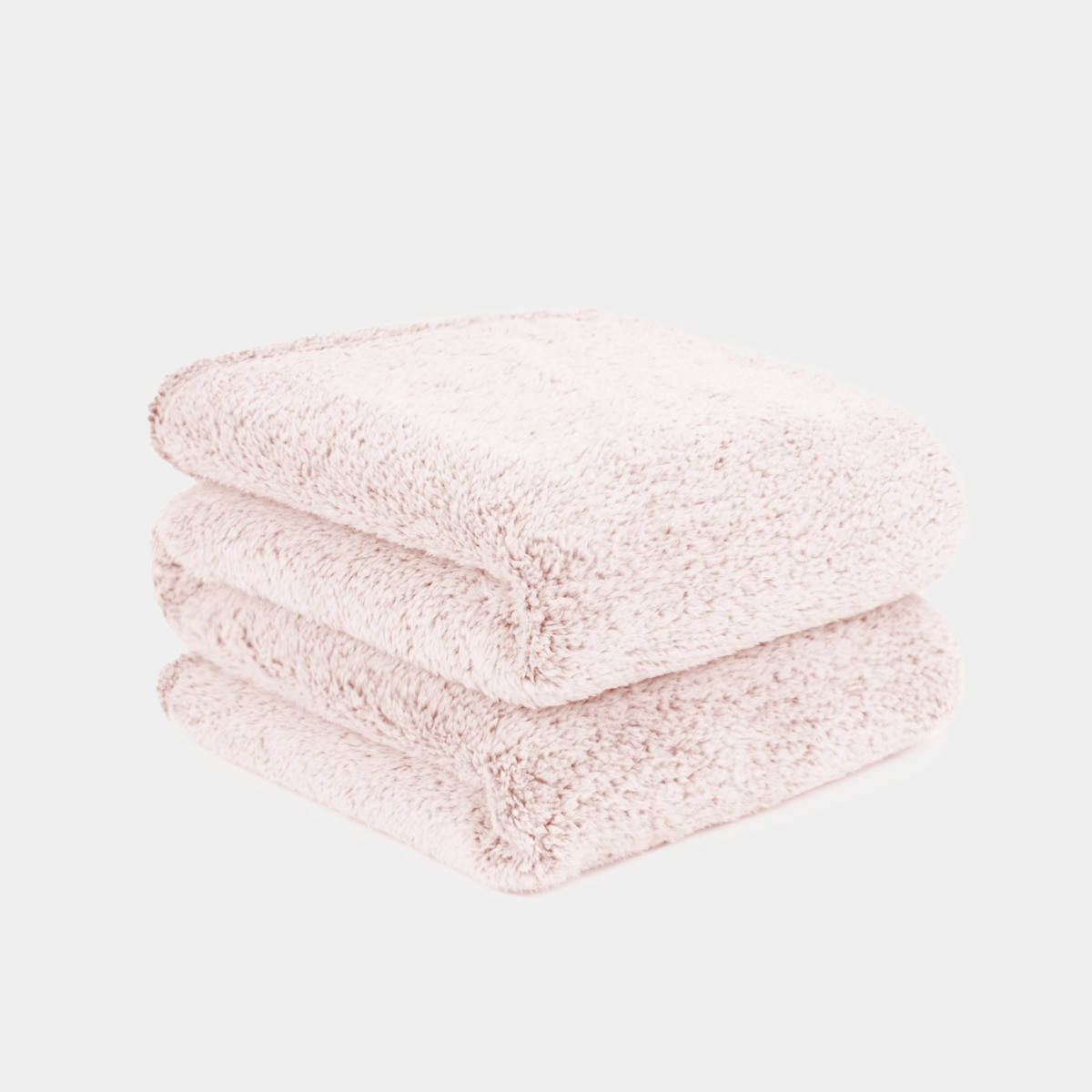 OHS Teddy Marl Throw - Blush Pink>