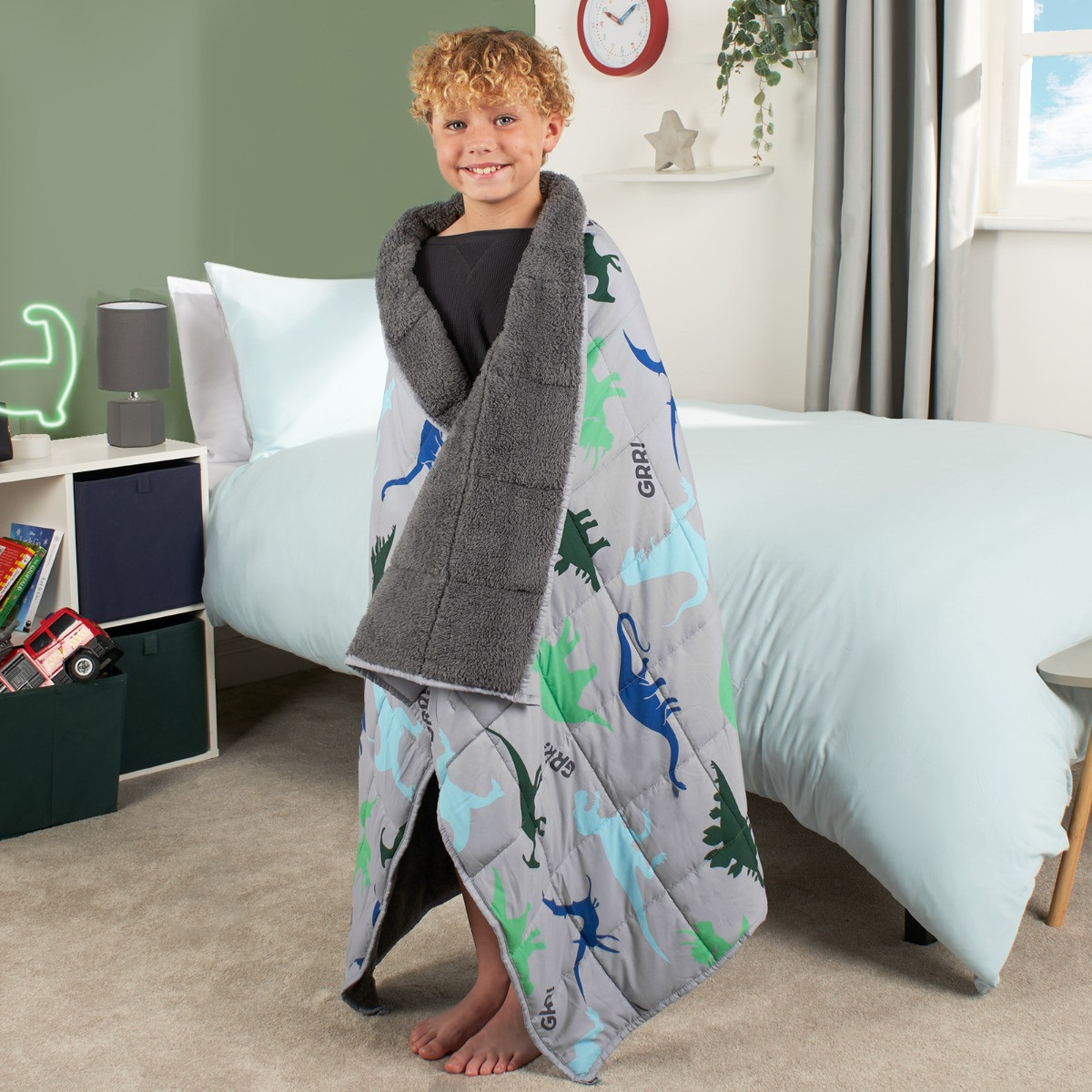 Dinosaur weighted blanket sale