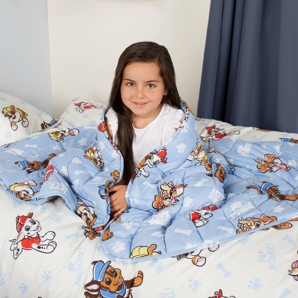 OHS Paw Patrol Friends Weighted Blanket - Blue>