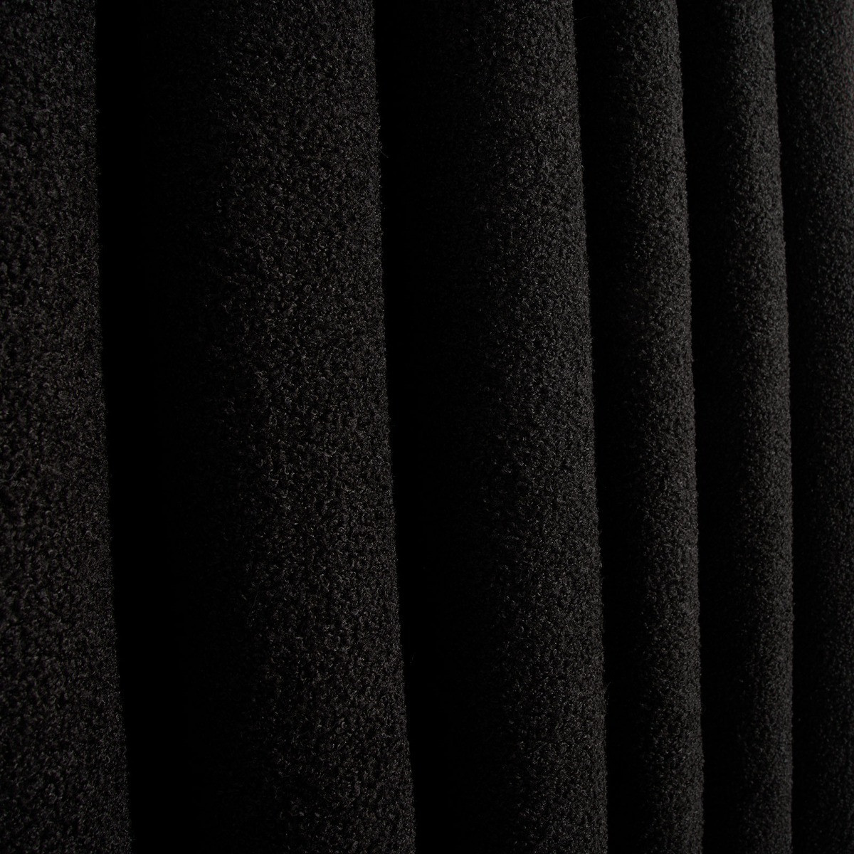 OHS Bouclé Eyelet Curtains, Black - 46 x 54">