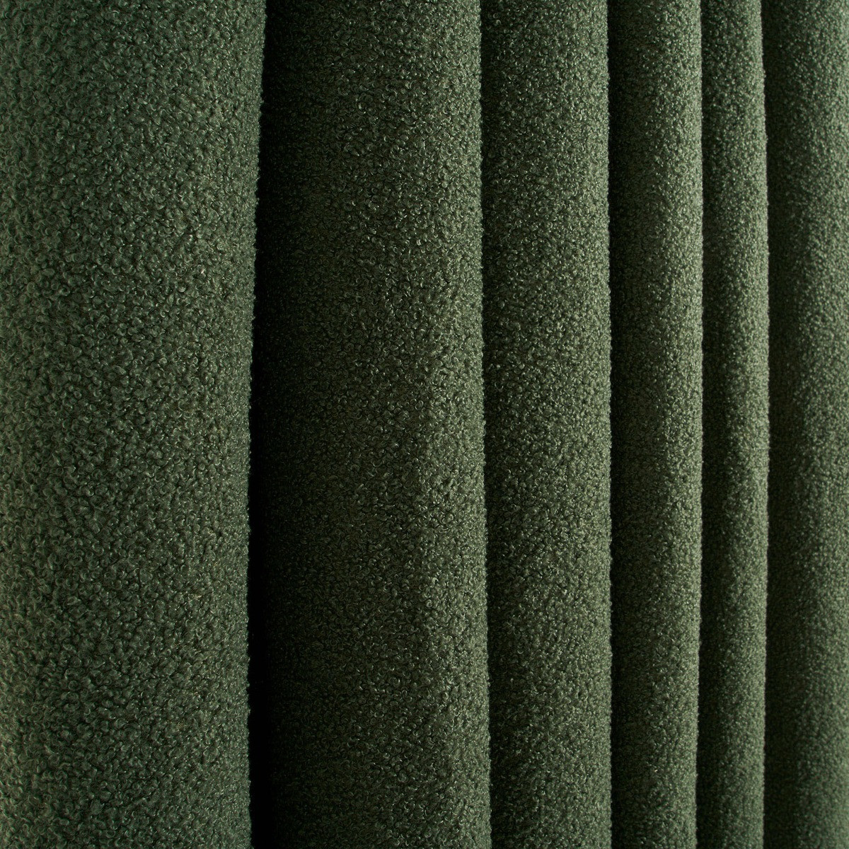 OHS Bouclé Eyelet Curtains, Forest Green - 66 x 72">