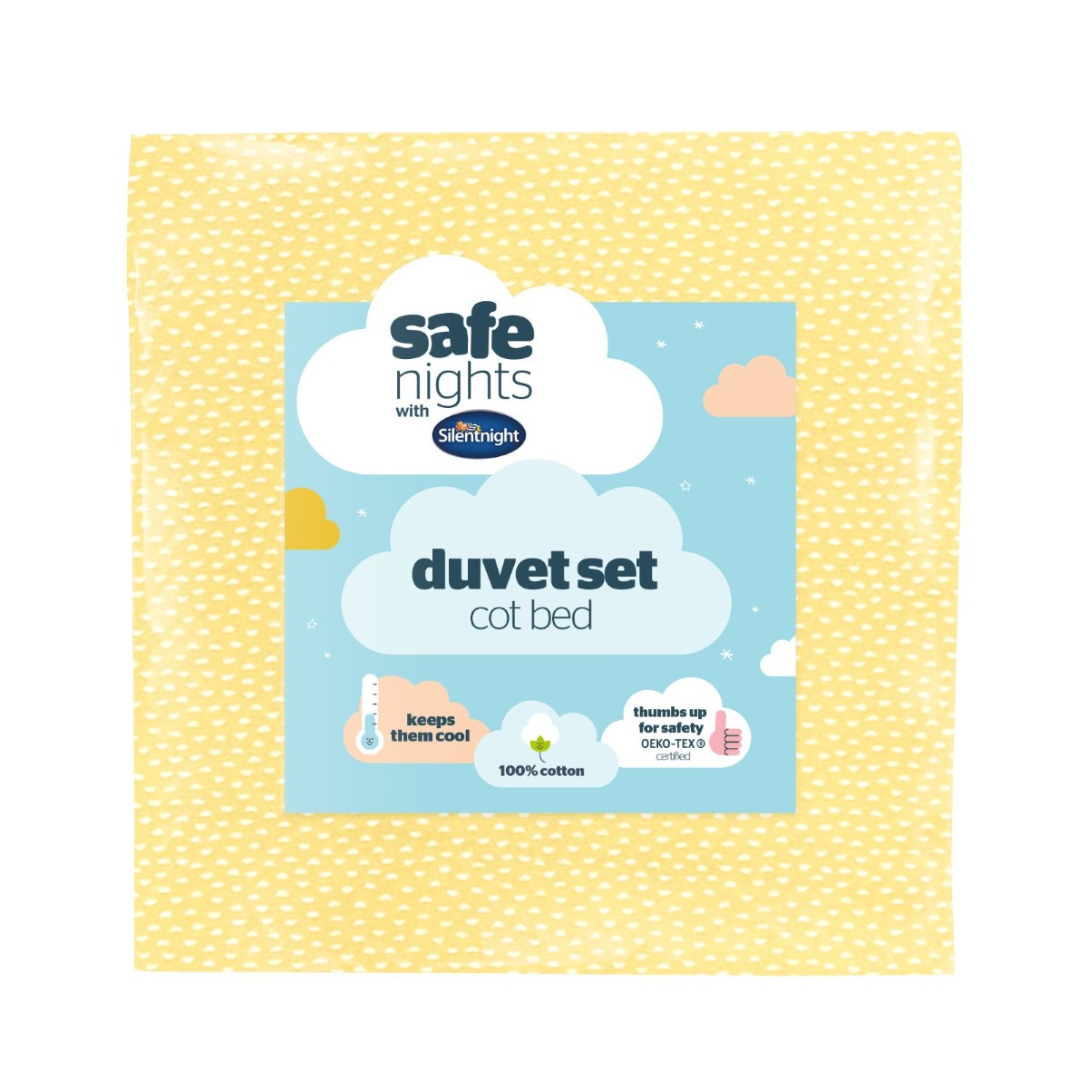 Silentnight safe nights cot hotsell bed duvet