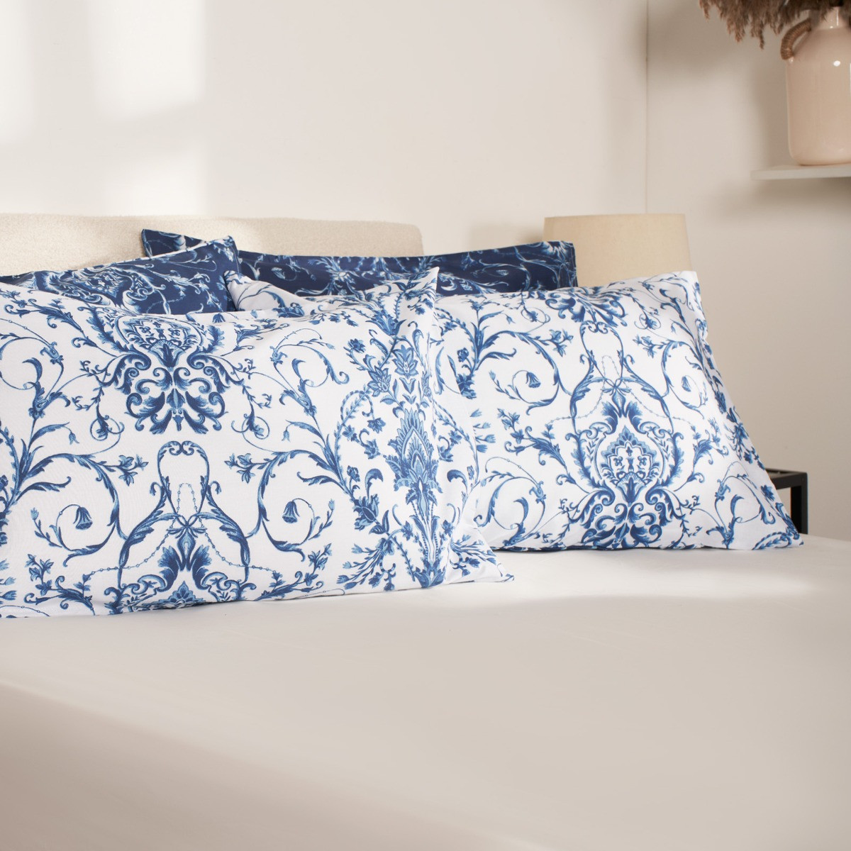 Dreamscene Paisley Duvet Set - Navy>