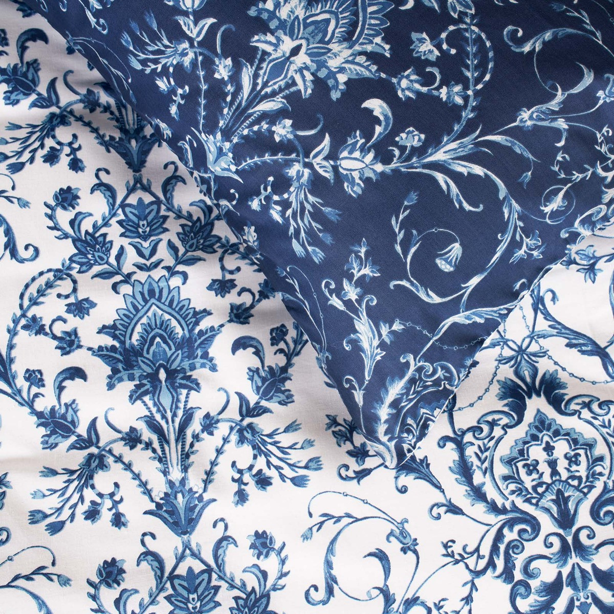 Dreamscene Paisley Duvet Set - Navy