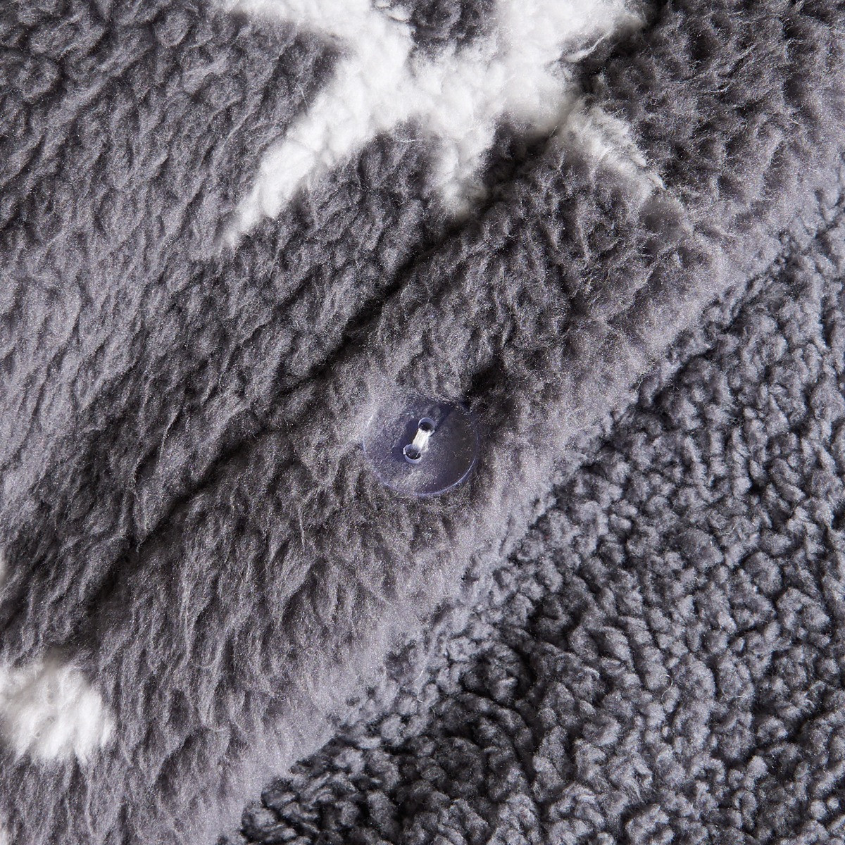 OHS Snowflake Teddy Duvet Set - Grey>