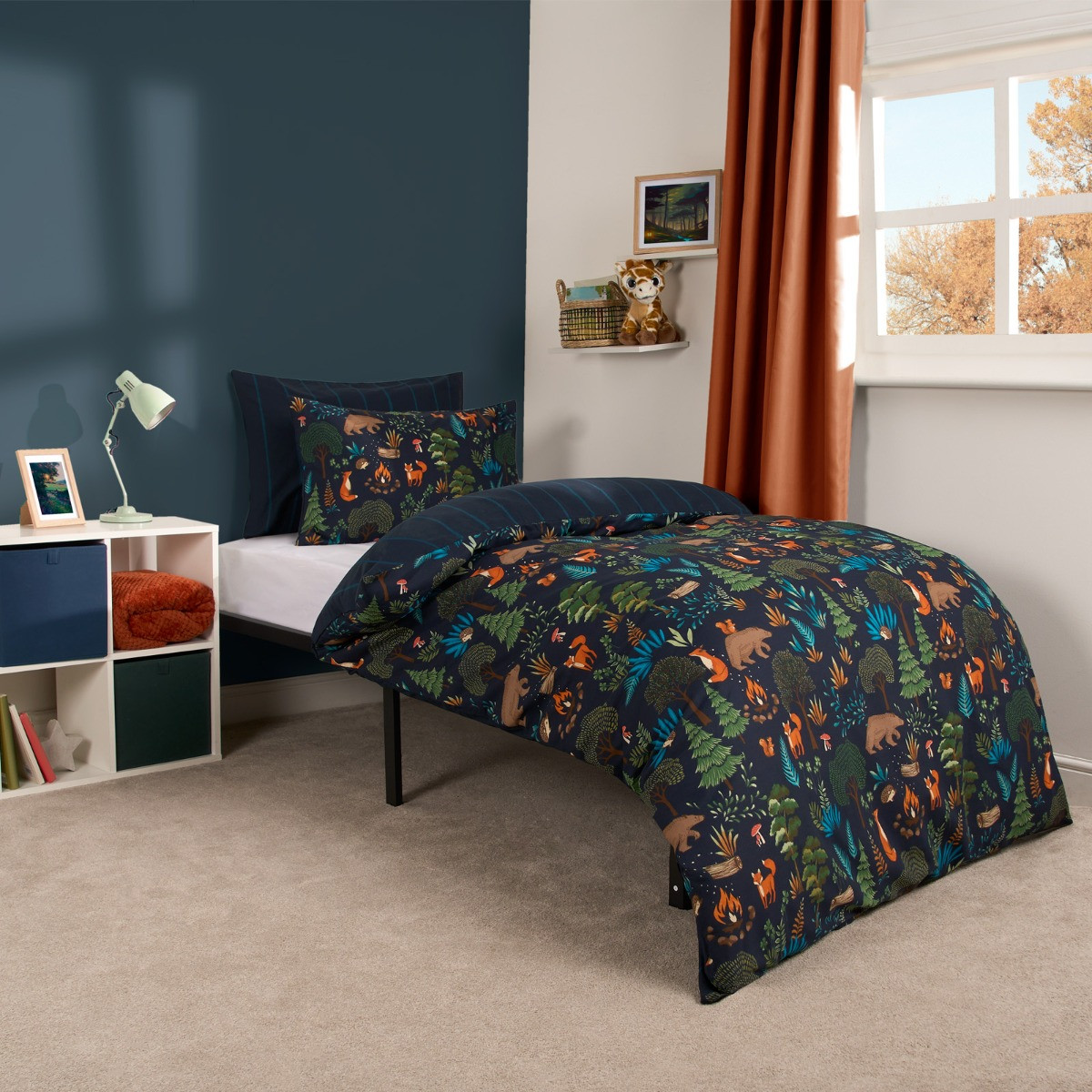 OHS Woodland Duvet Set - Navy>