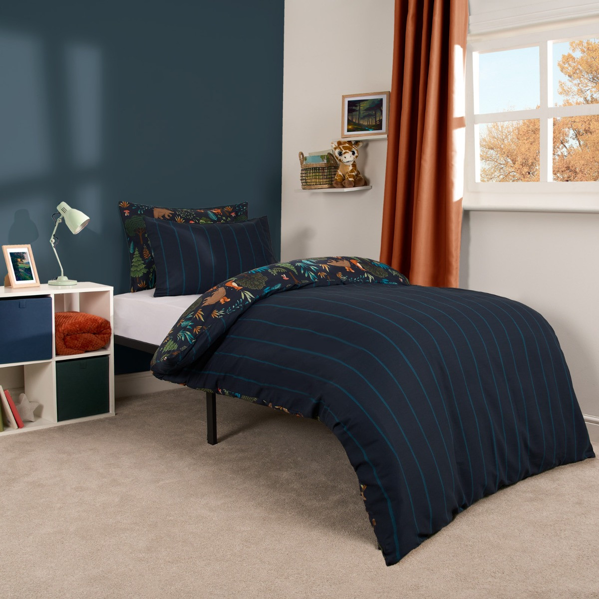 OHS Woodland Duvet Set - Navy>