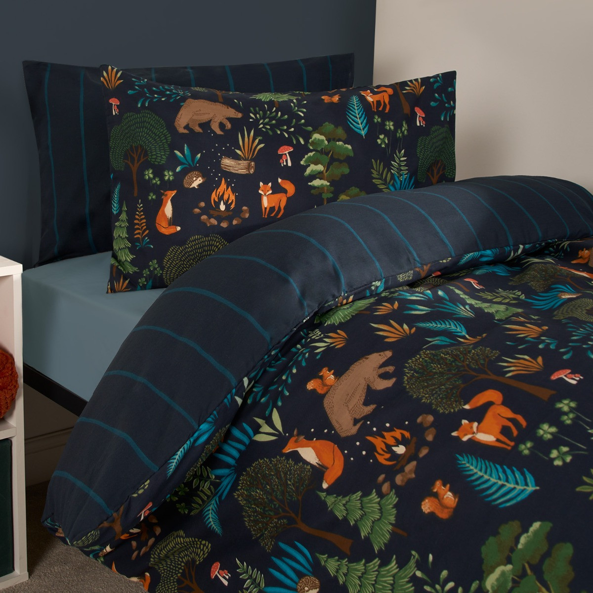 OHS Woodland Duvet Set - Navy>