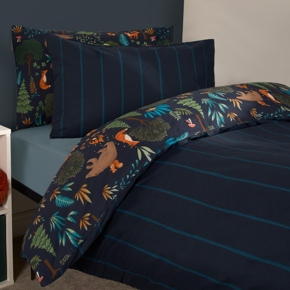 OHS Woodland Duvet Set - Navy>