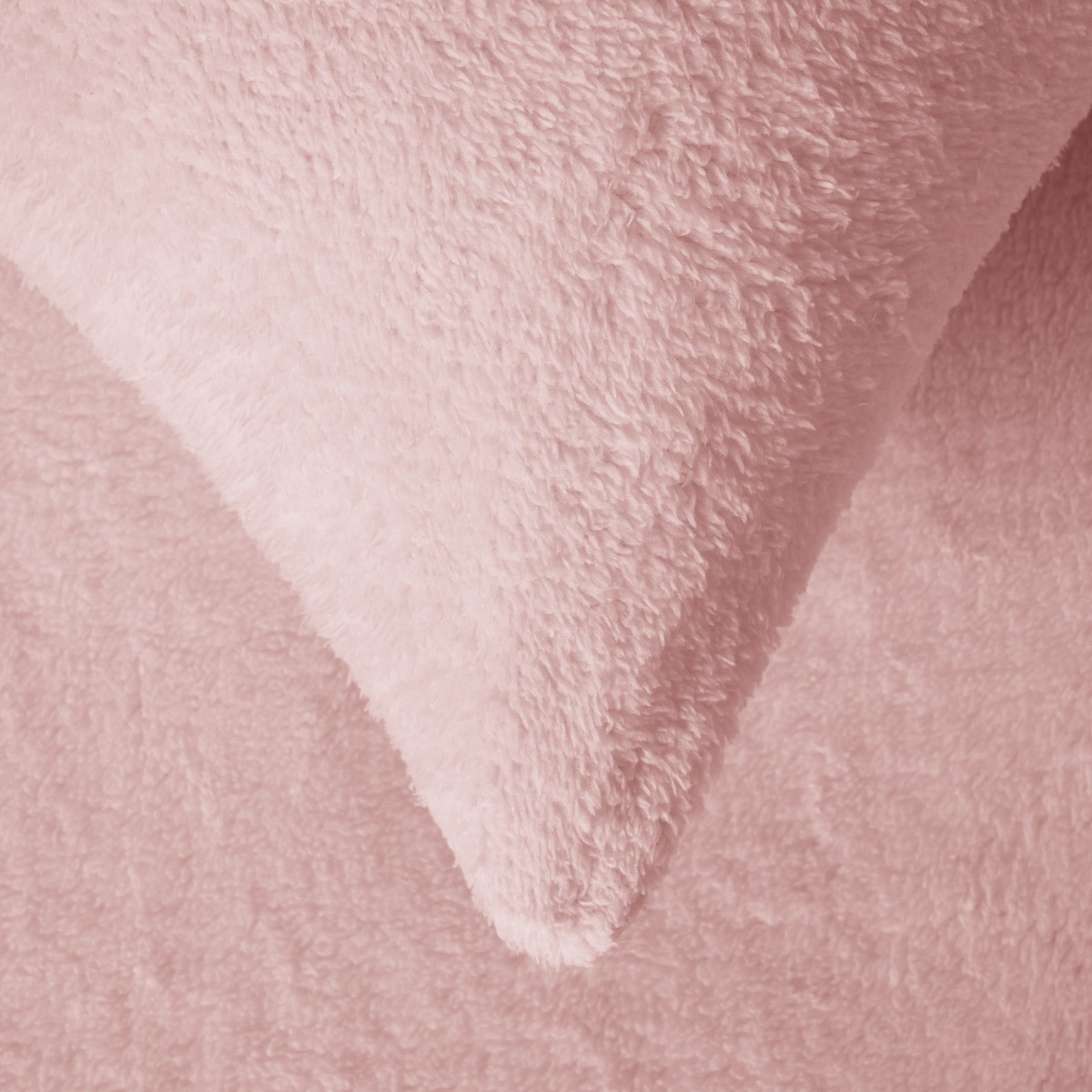 OHS 4 Pack Teddy Fleece Pillowcases - Blush>