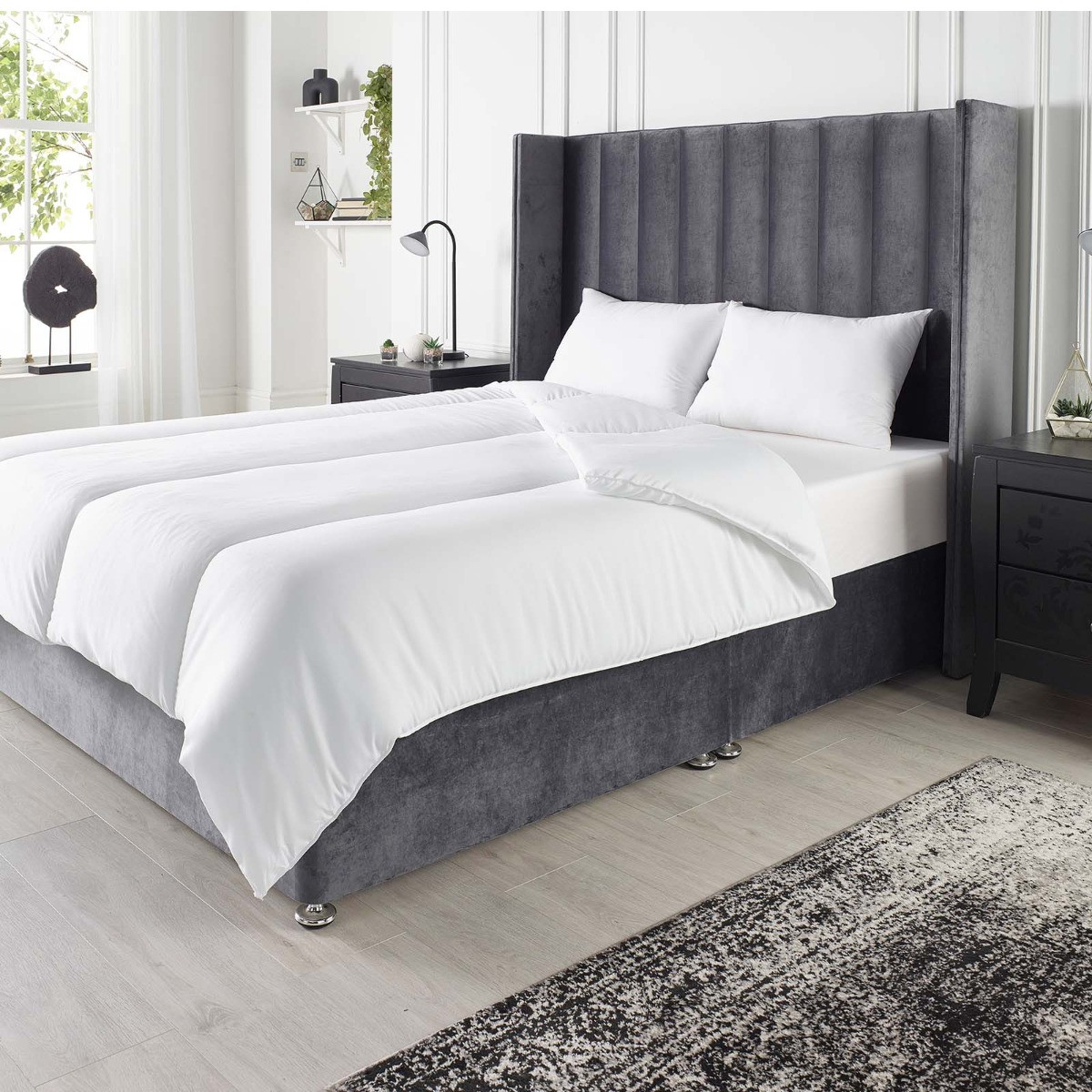 OHS Soft Like Down 13.5 Tog Duvet, White - Single>