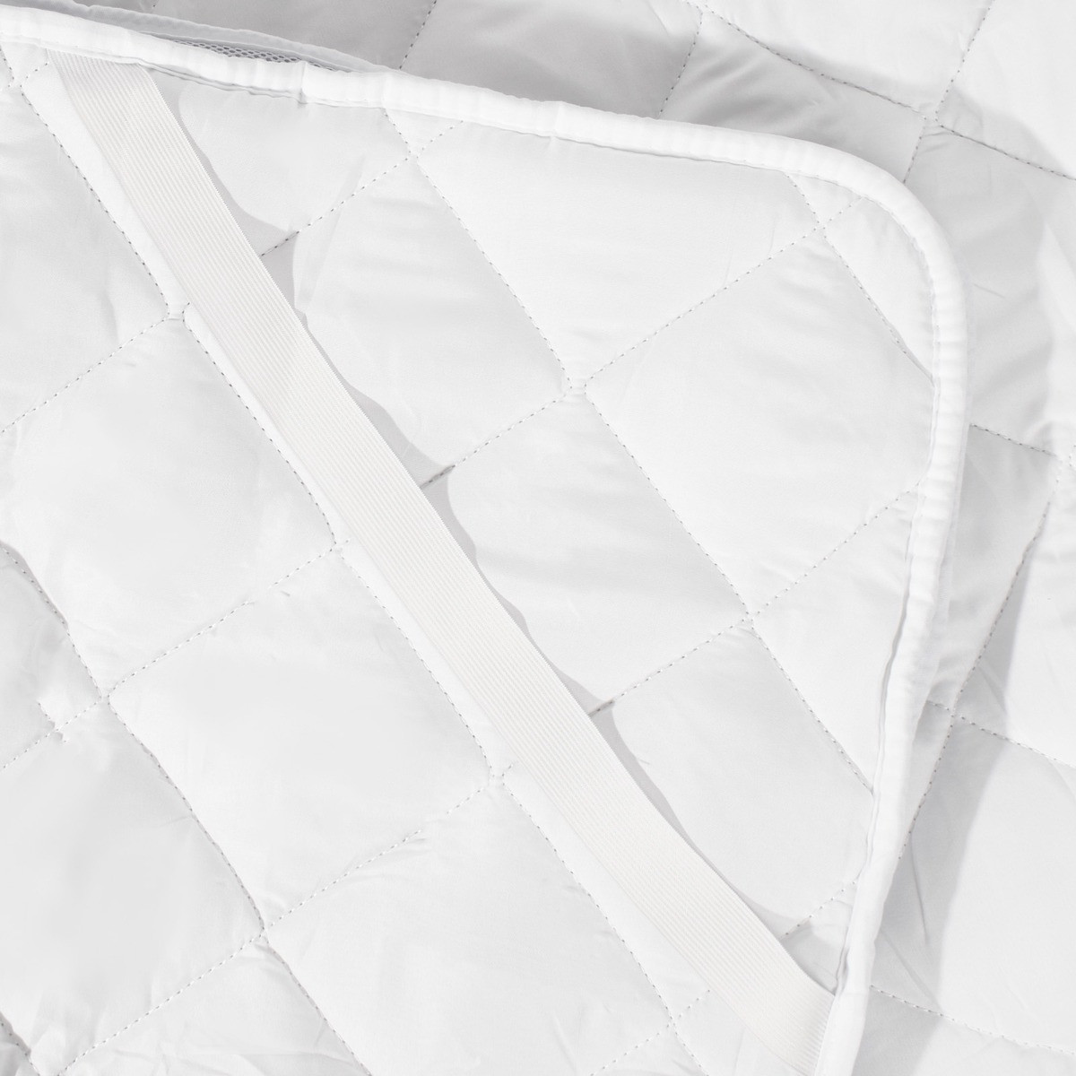 Dreamland Breathable Mattress Topper, White>