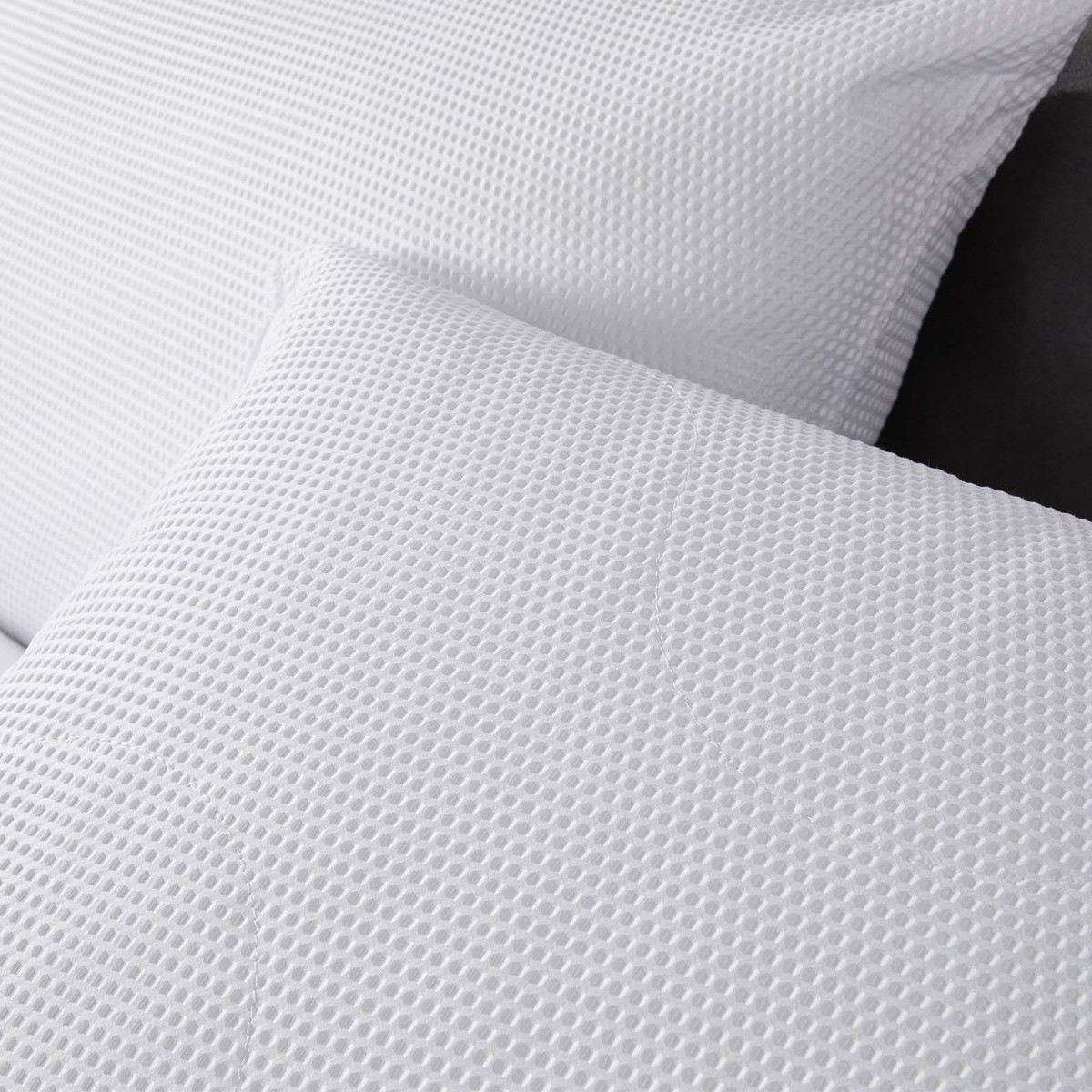 Downland Waffle Embossed Thermal Quilted Pillows - White>