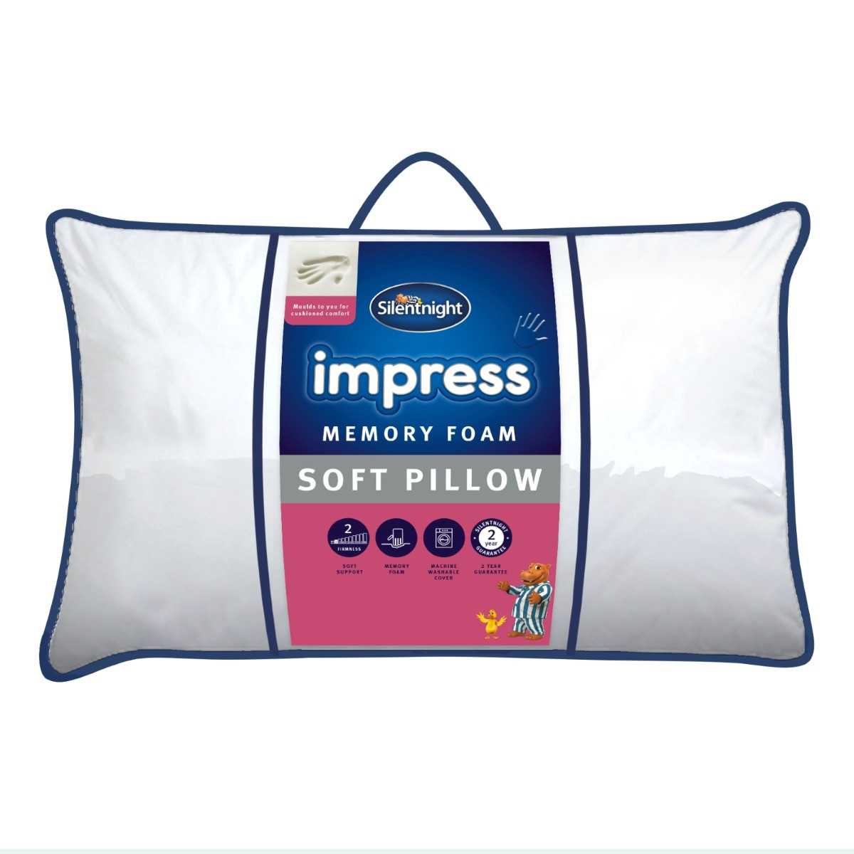 Silentnight Impress Memory Foam Deluxe Pillow - Soft>