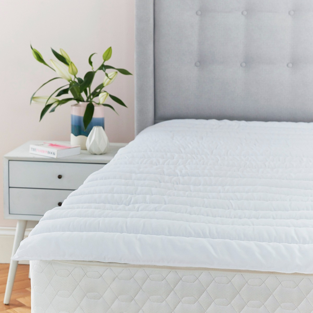 OHS Soft Touch  Deep Fill Mattress Topper, White - Super King>