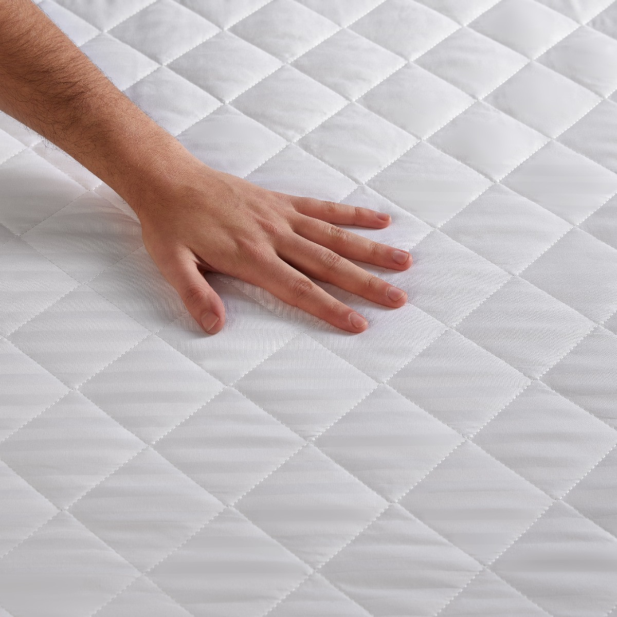 Silentnight Like Down Mattress Protector, White - Double >