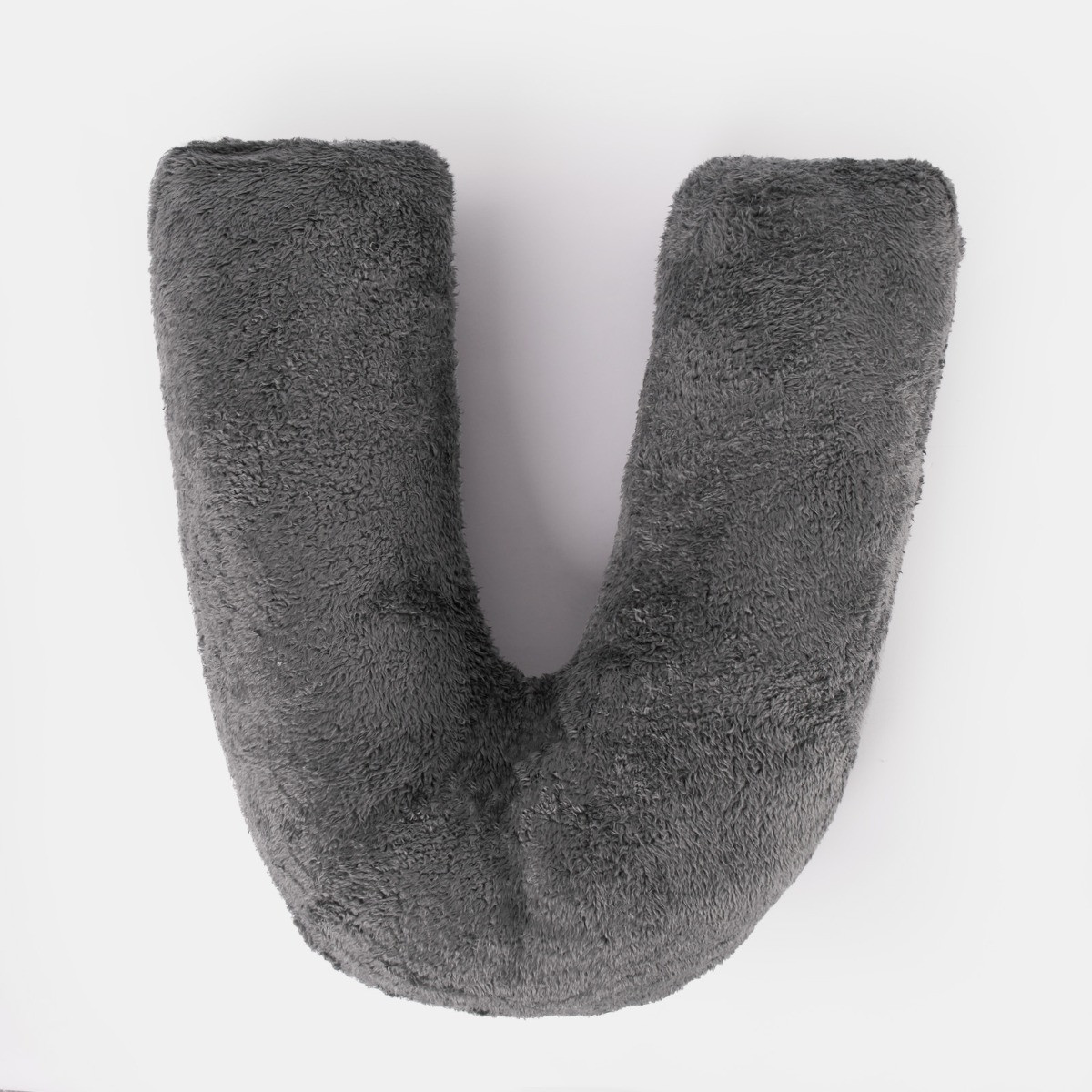 Teddy v shaped store pillow grey