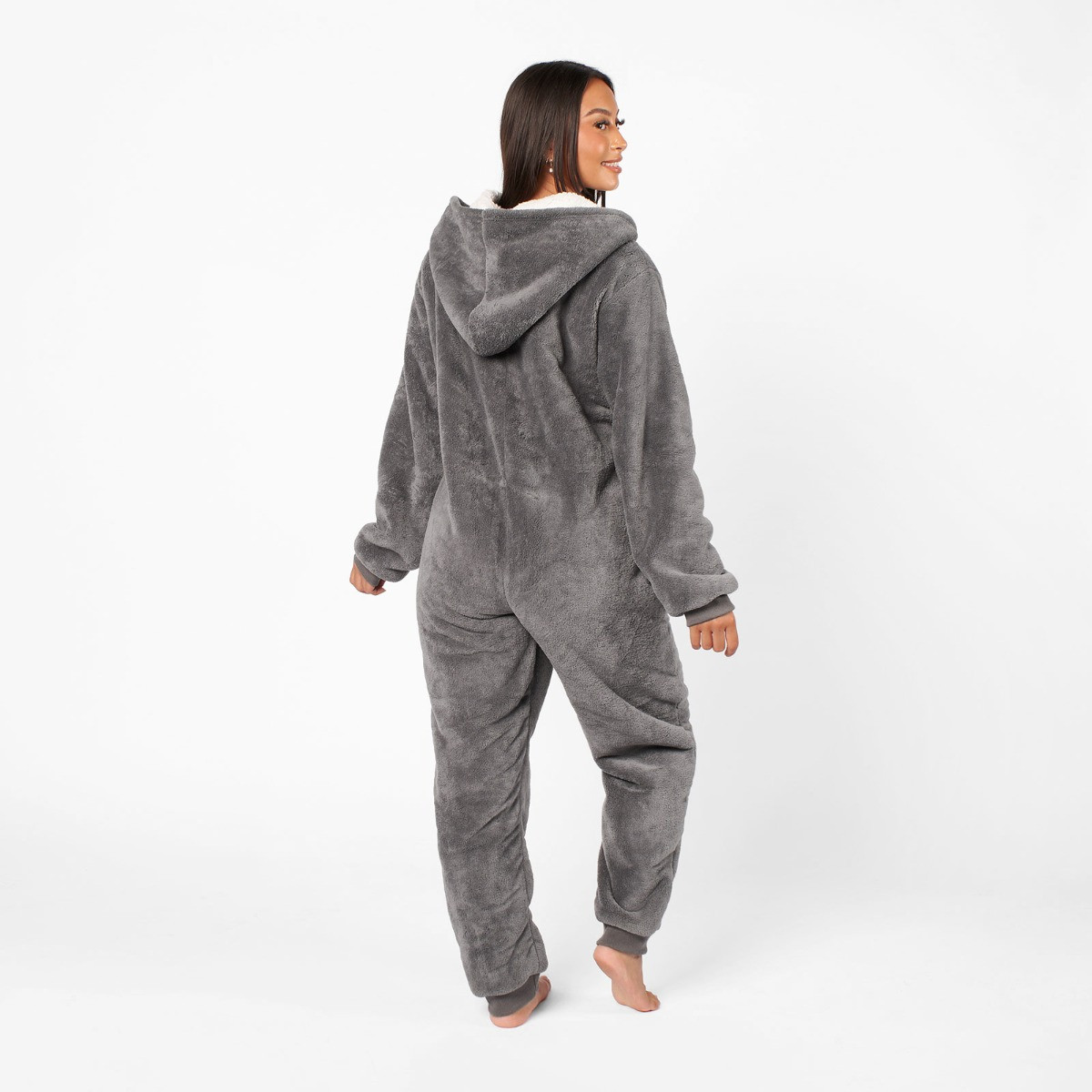 OHS Coral Fleece Onesie, Medium - Charcoal>