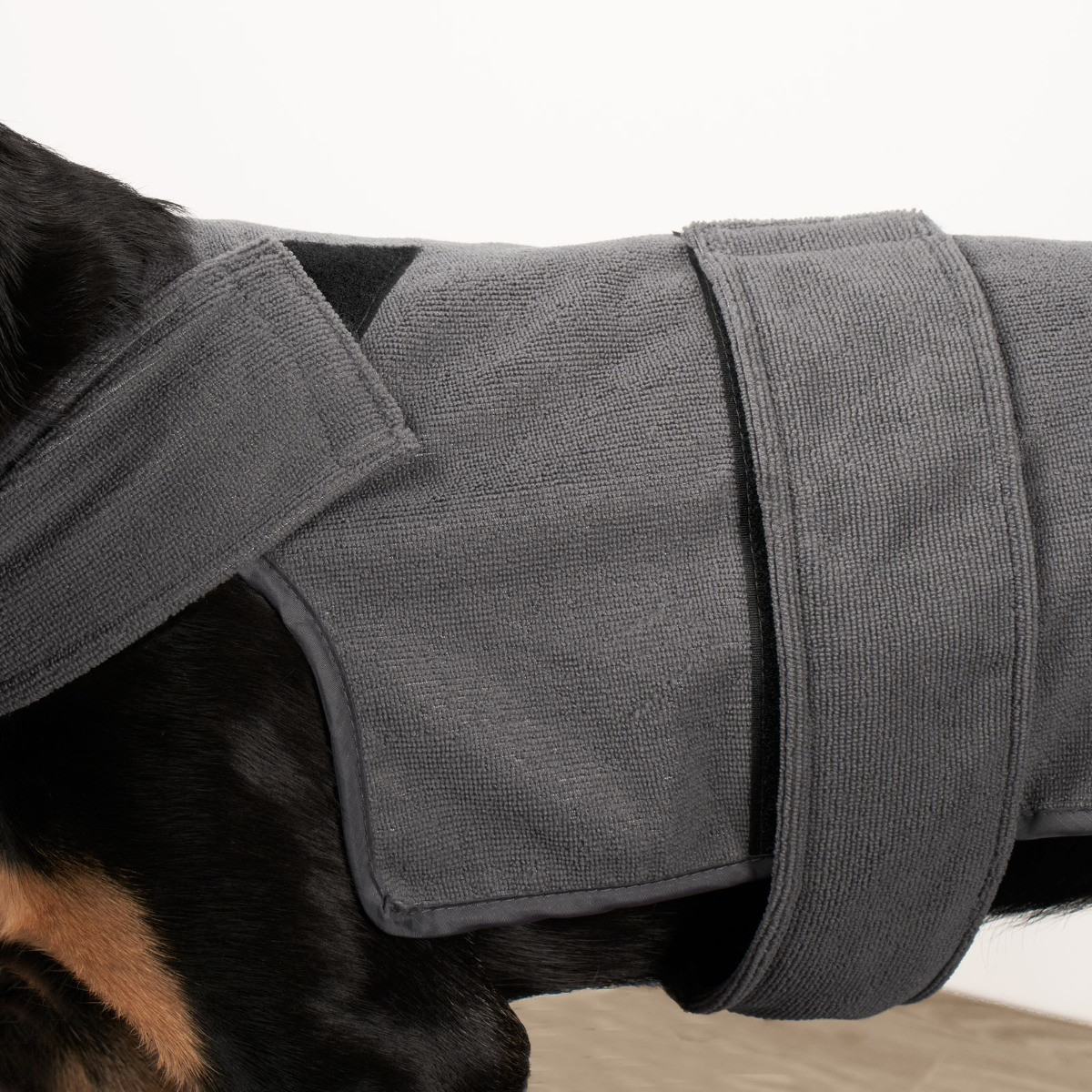 OHS Dog Microfibre Drying Coat - Charcoal>