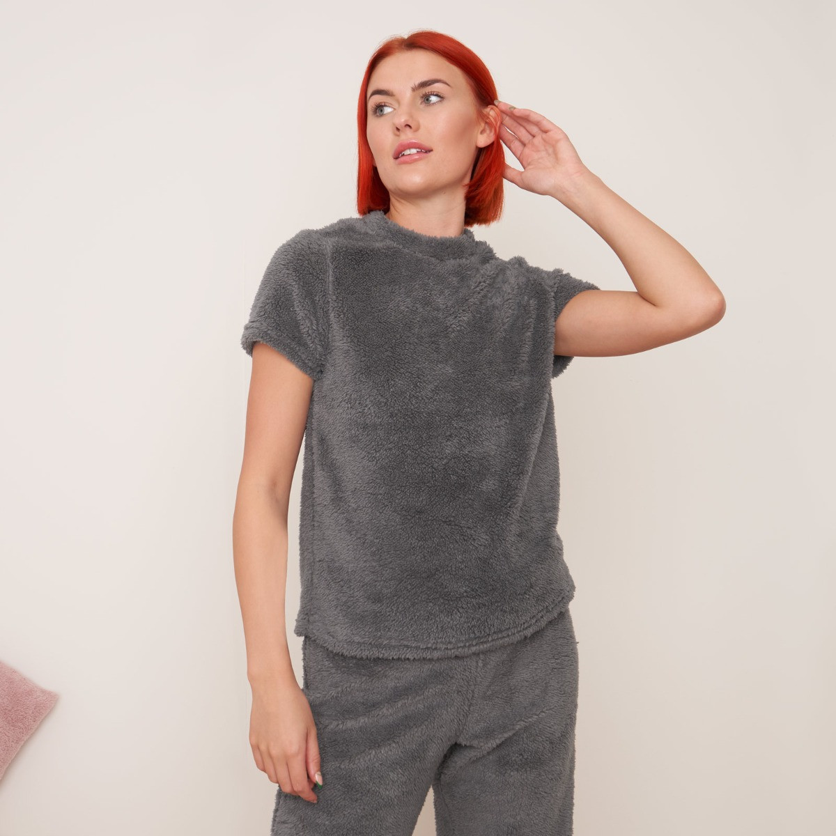 OHS Teddy Short Sleeve T-Shirt, Grey - UK 6-8>