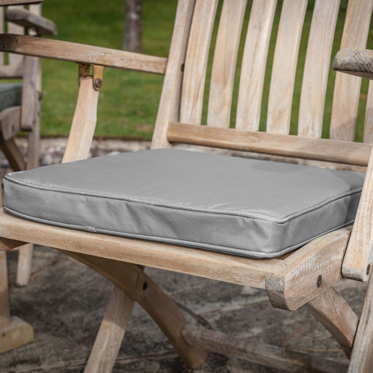 OHS Water Resistant Memory Foam Seat Pads, 2 Pack - Grey>