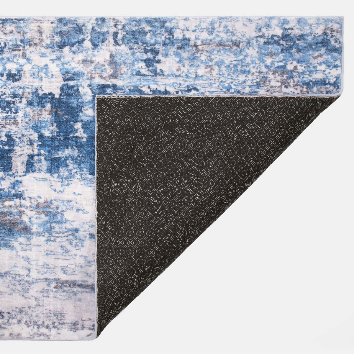 OHS Abstract Flat Rug, Blue - 80 x 150cm>