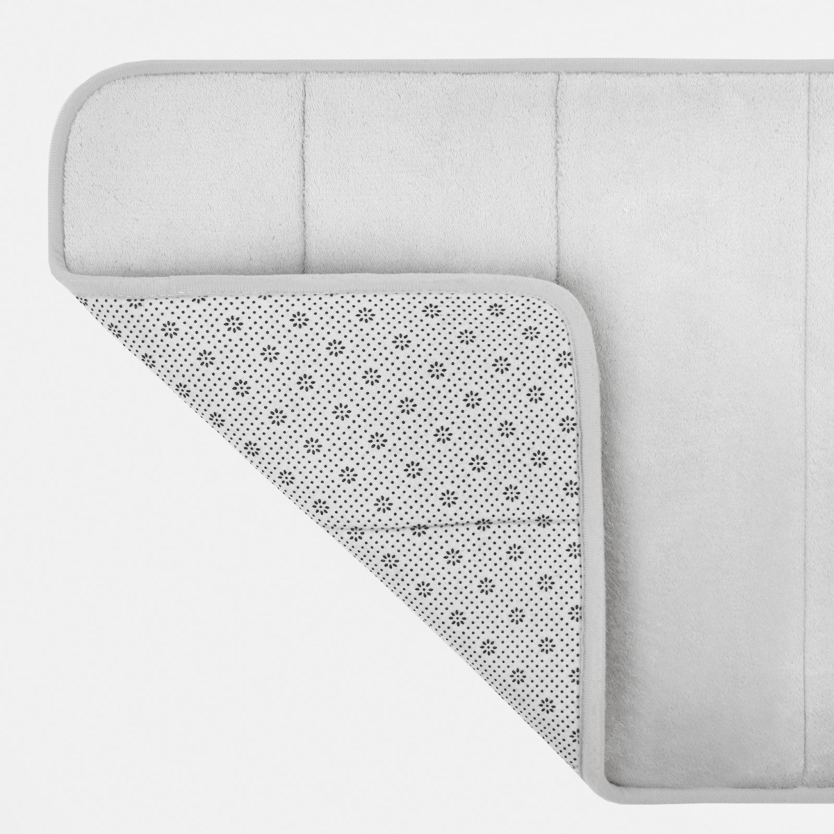 OHS Memory Foam Bath Mat - Silver>