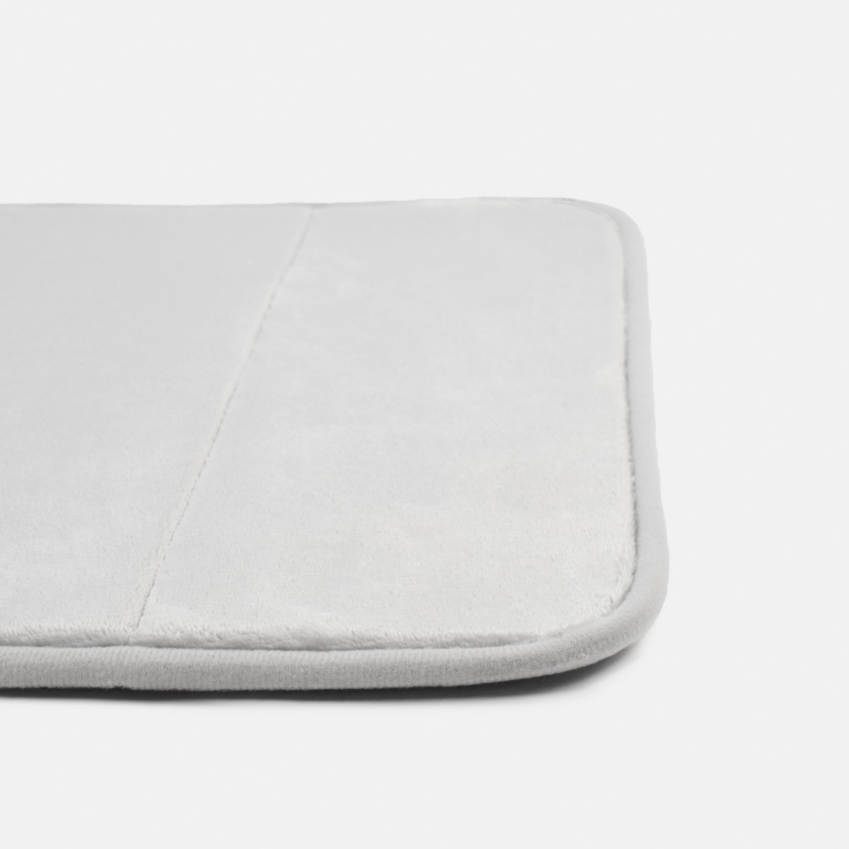 OHS Memory Foam Bath Mat - Silver>