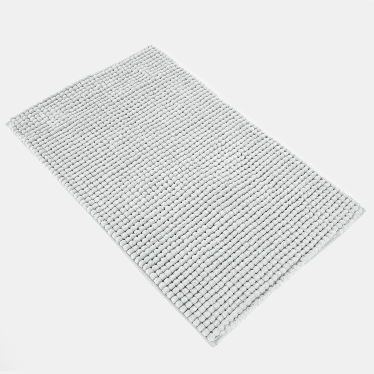 OHS Chunky Noodle Style Bath Mat, Silver - 45 x 75cm>