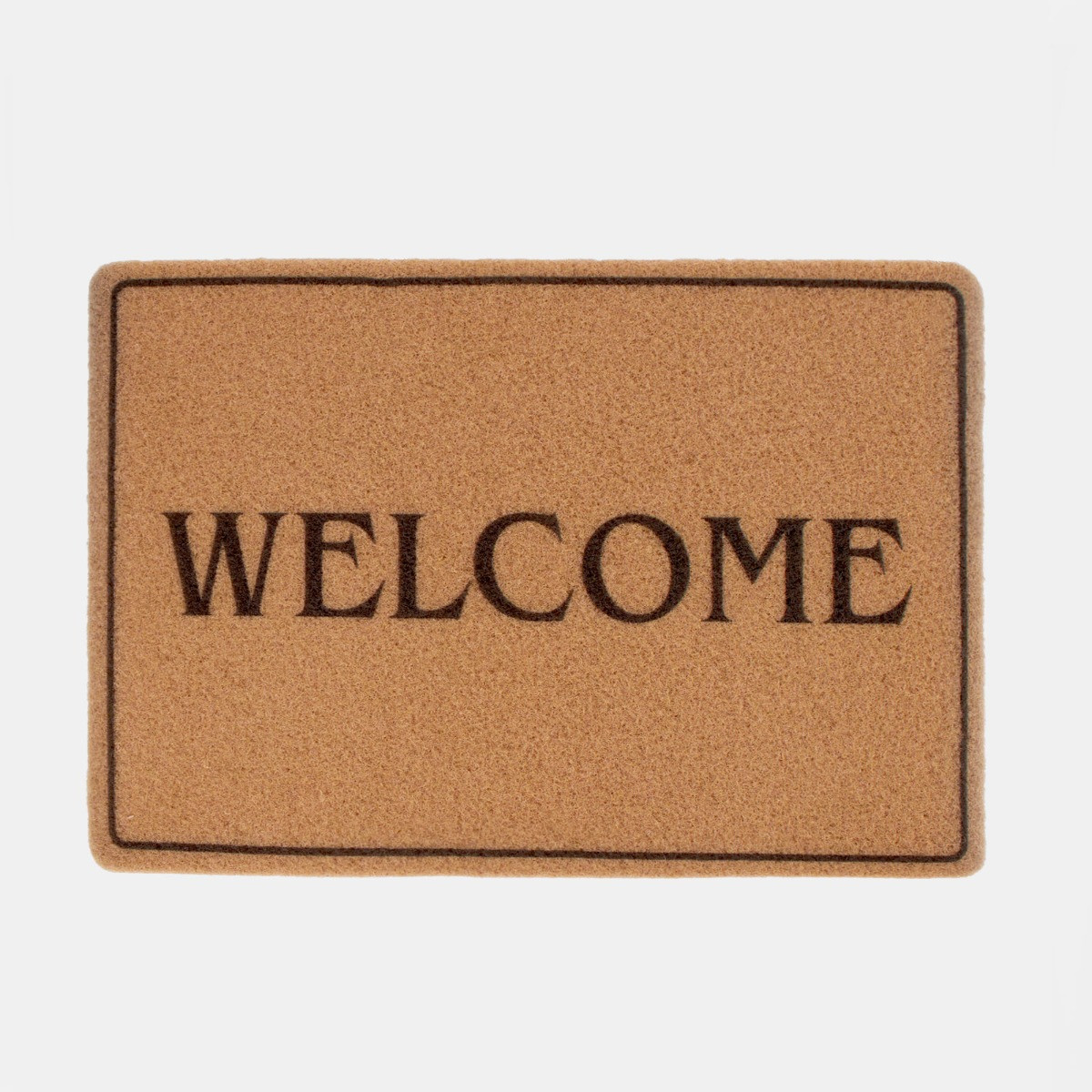 OHS Coir Look Welcome Doormat - Natural>