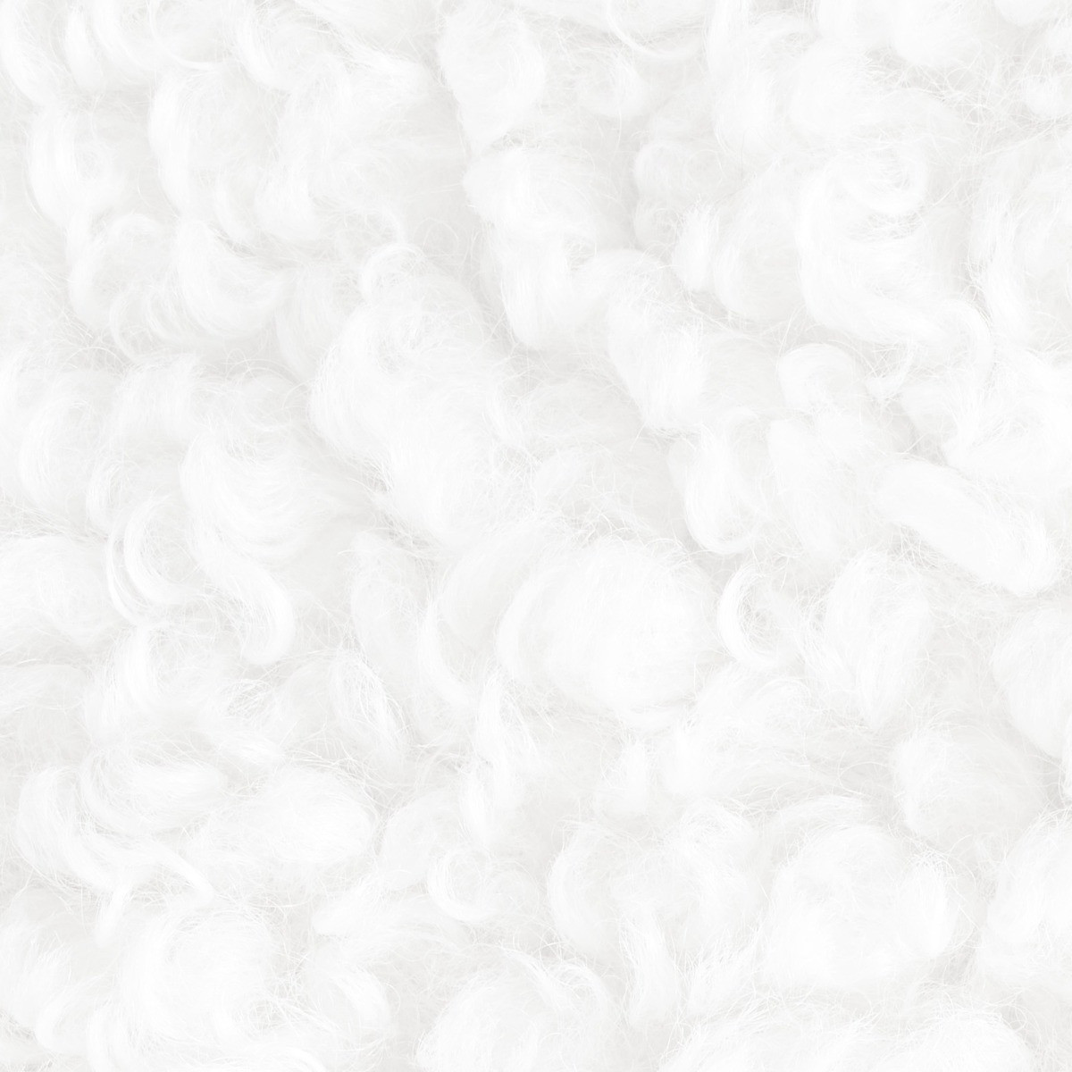 OHS Curly Sheepskin Faux Fur Rug, White - 60 x 90cm>