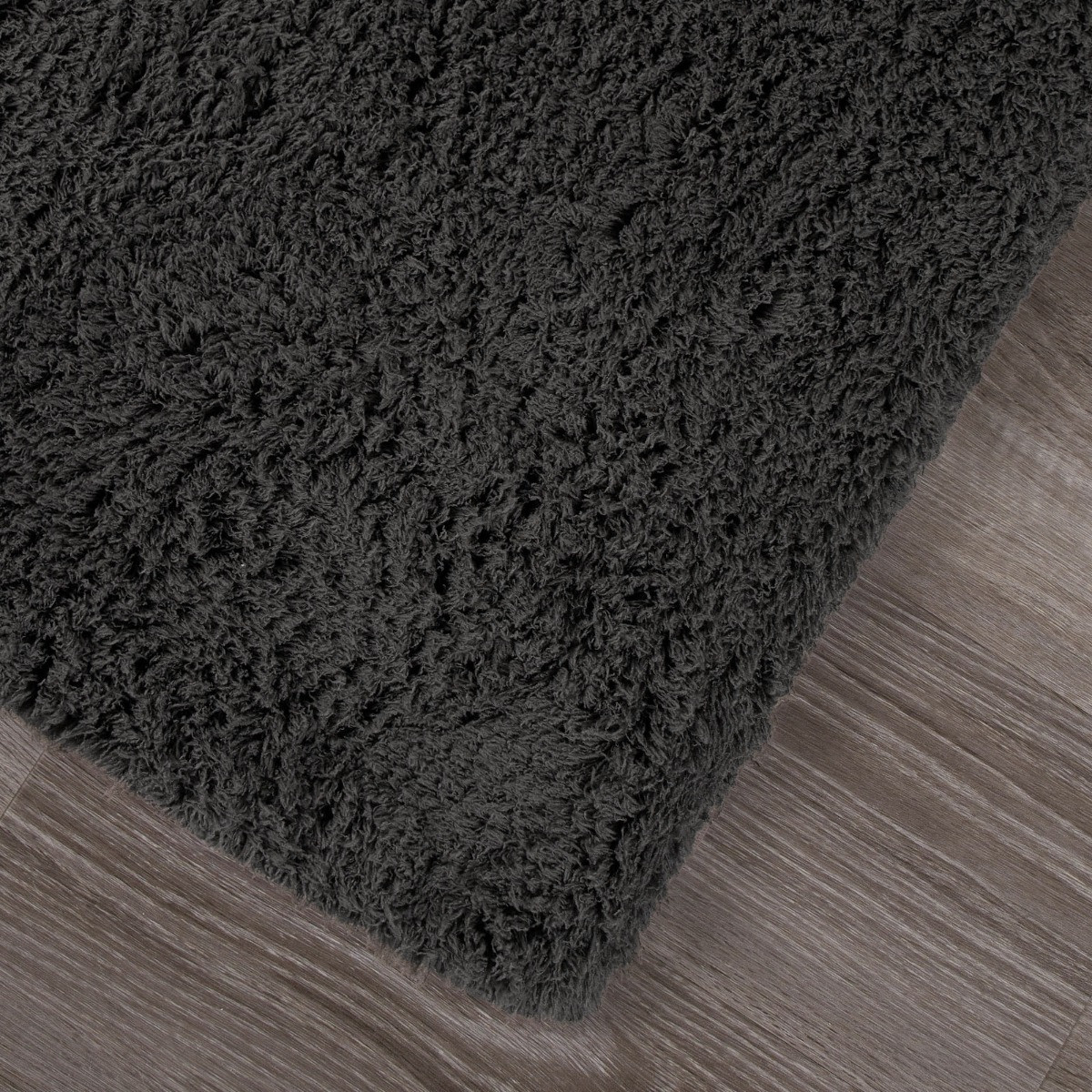 OHS Cosy Shaggy Rug - Charcoal>