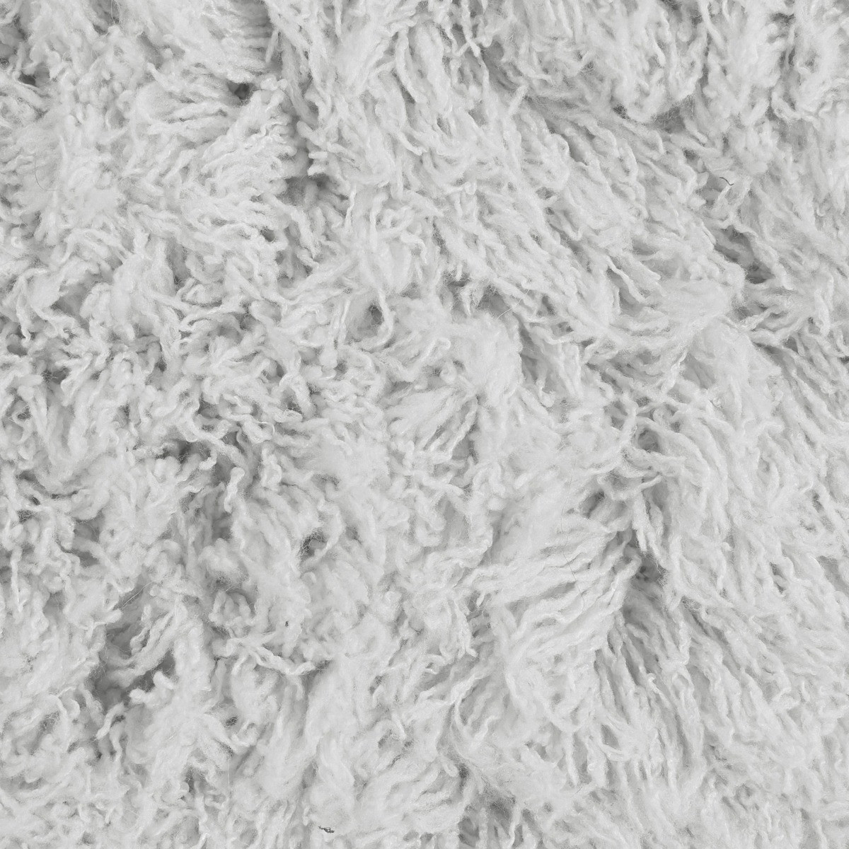 OHS Cosy Shaggy Rug - Silver>