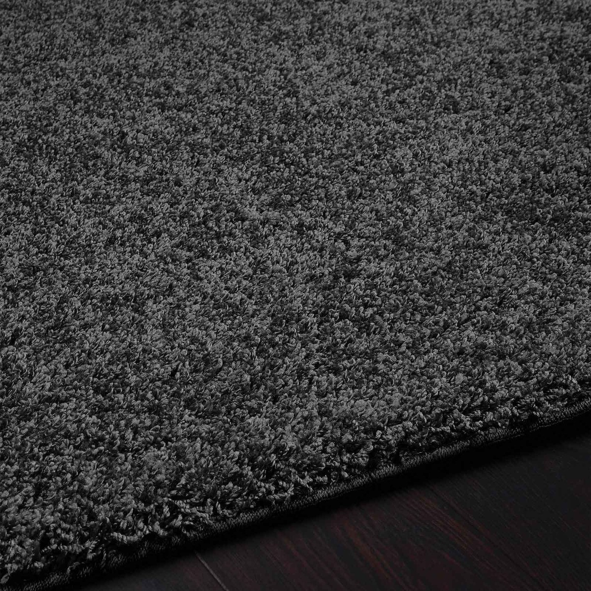 OHS Washable Shaggy Rug - Charcoal>