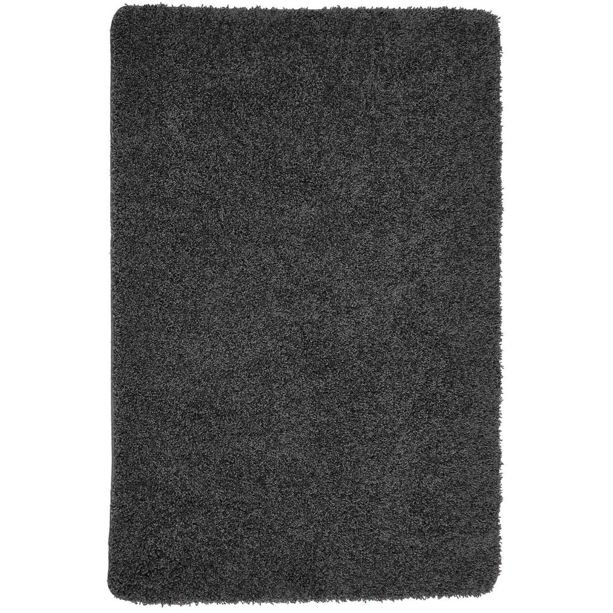 OHS Washable Shaggy Rug - Charcoal>