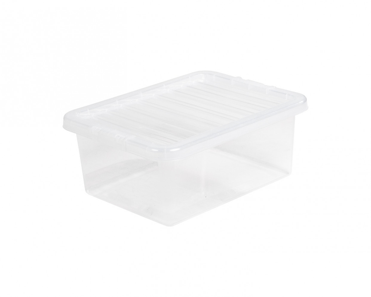 Wham Crystal Stackable Storage Box with Lid - Clear>