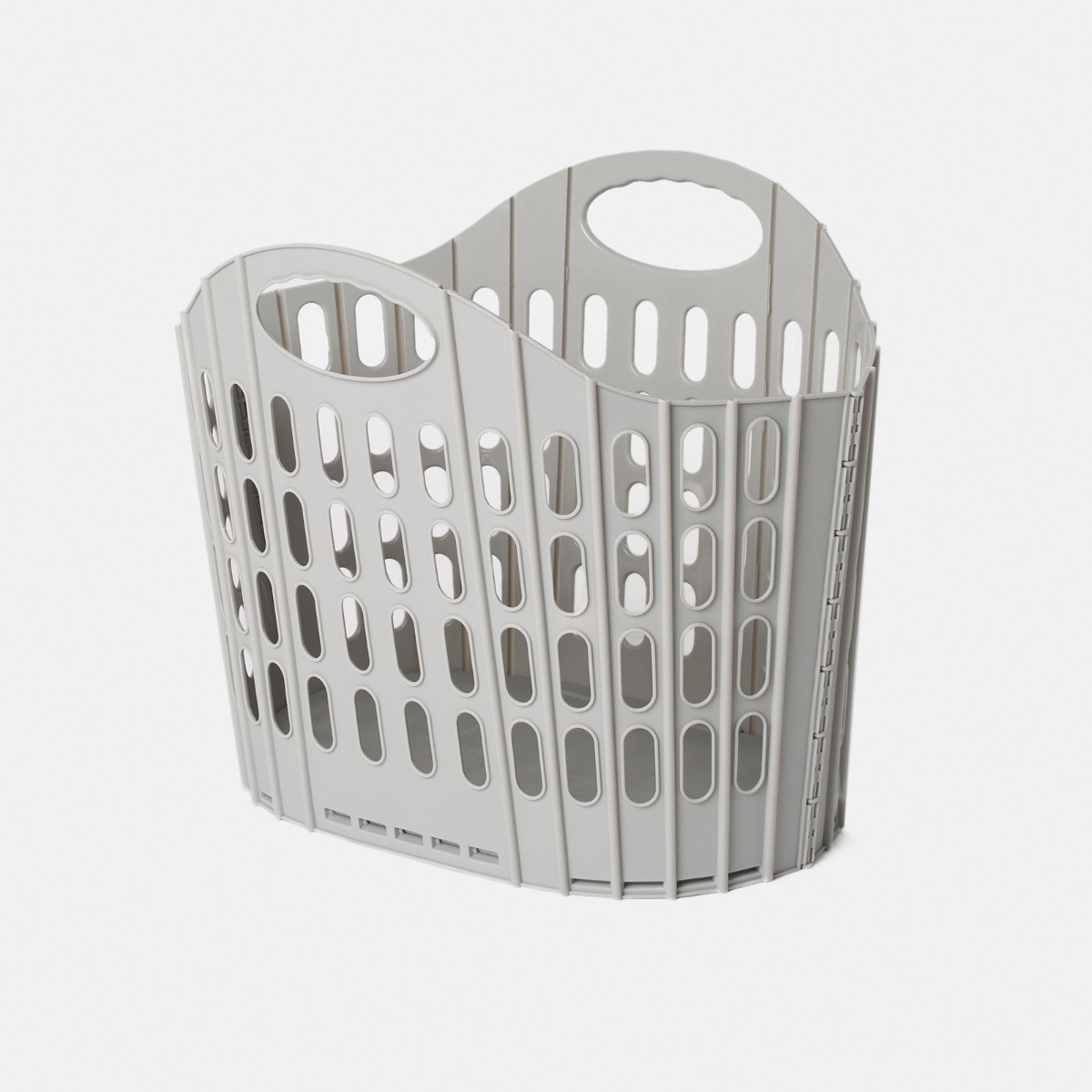 OHS Fold Flat Laundry Basket - Grey>