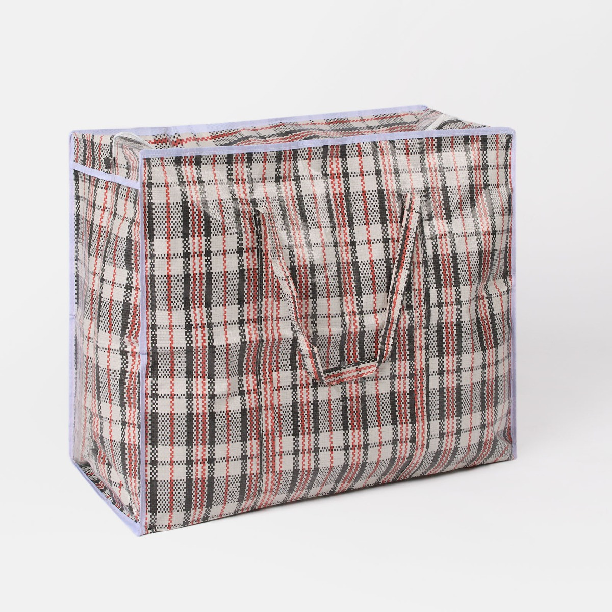 OHS Reusable Checkered Large Storage Bag - Multi>