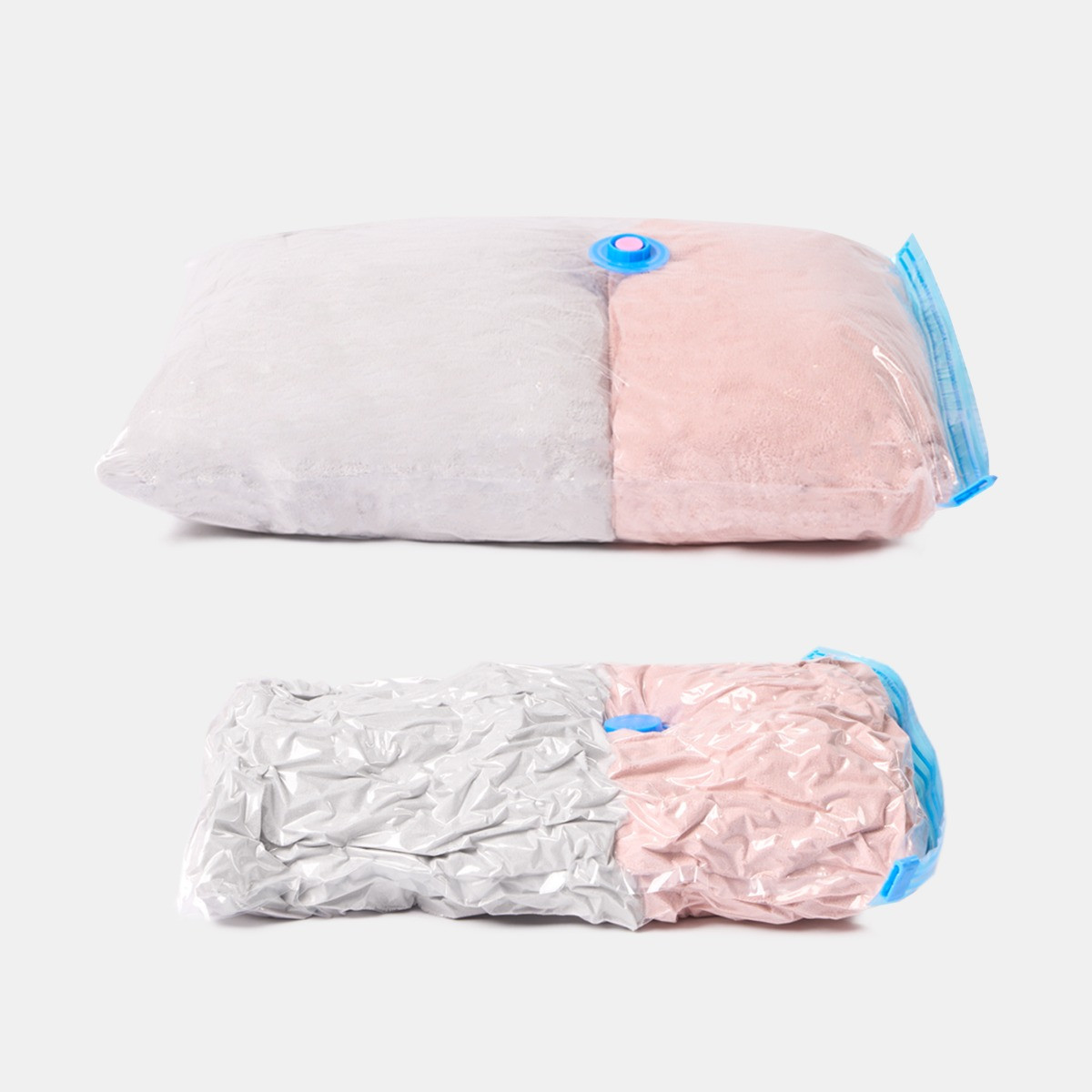 Reusable Vacuum Storage Bag Set & Pump - Clear>