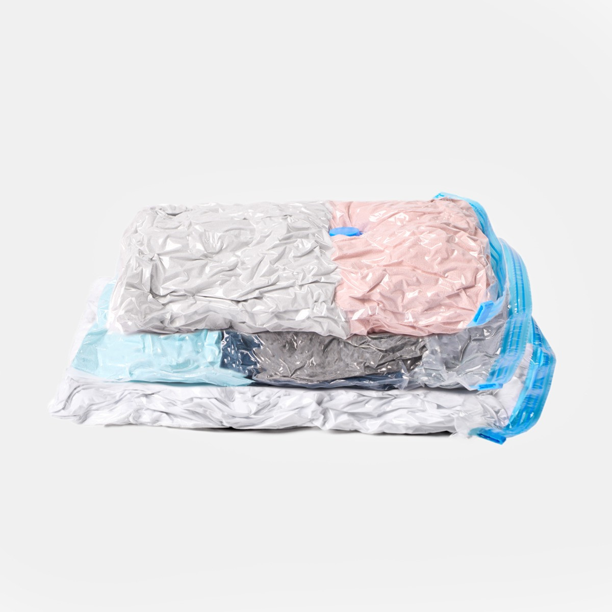 Reusable Vacuum Storage Bag Set & Pump - Clear>