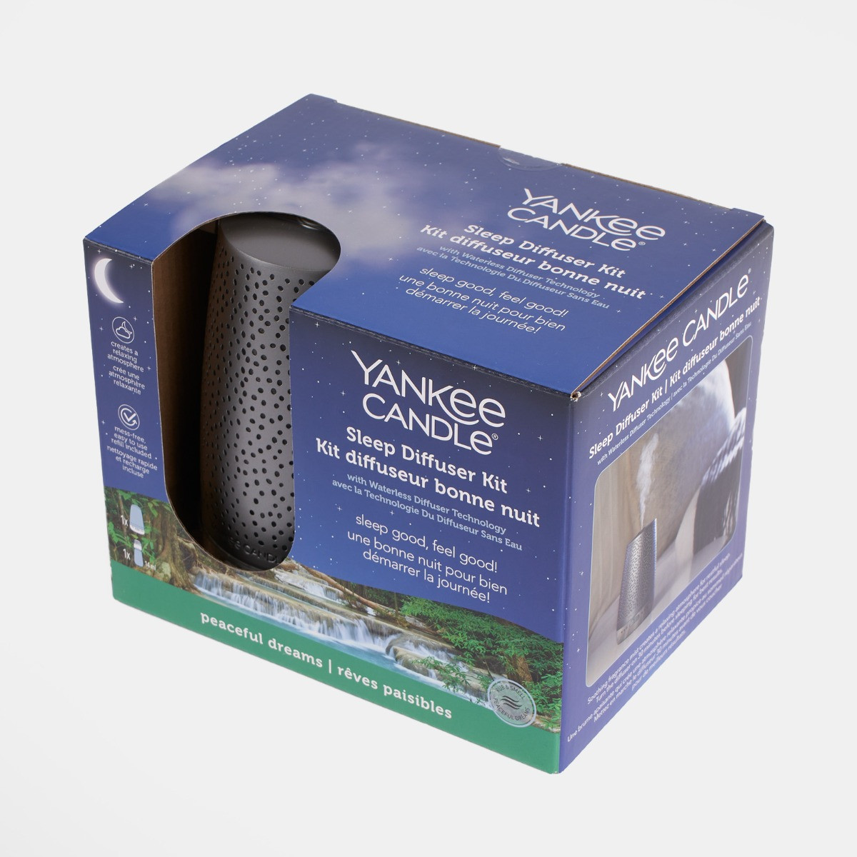 Yankee Candle Diffusore, Legno, Notte tranquilla, Sleep Diffuser Kit :  : Casa e cucina