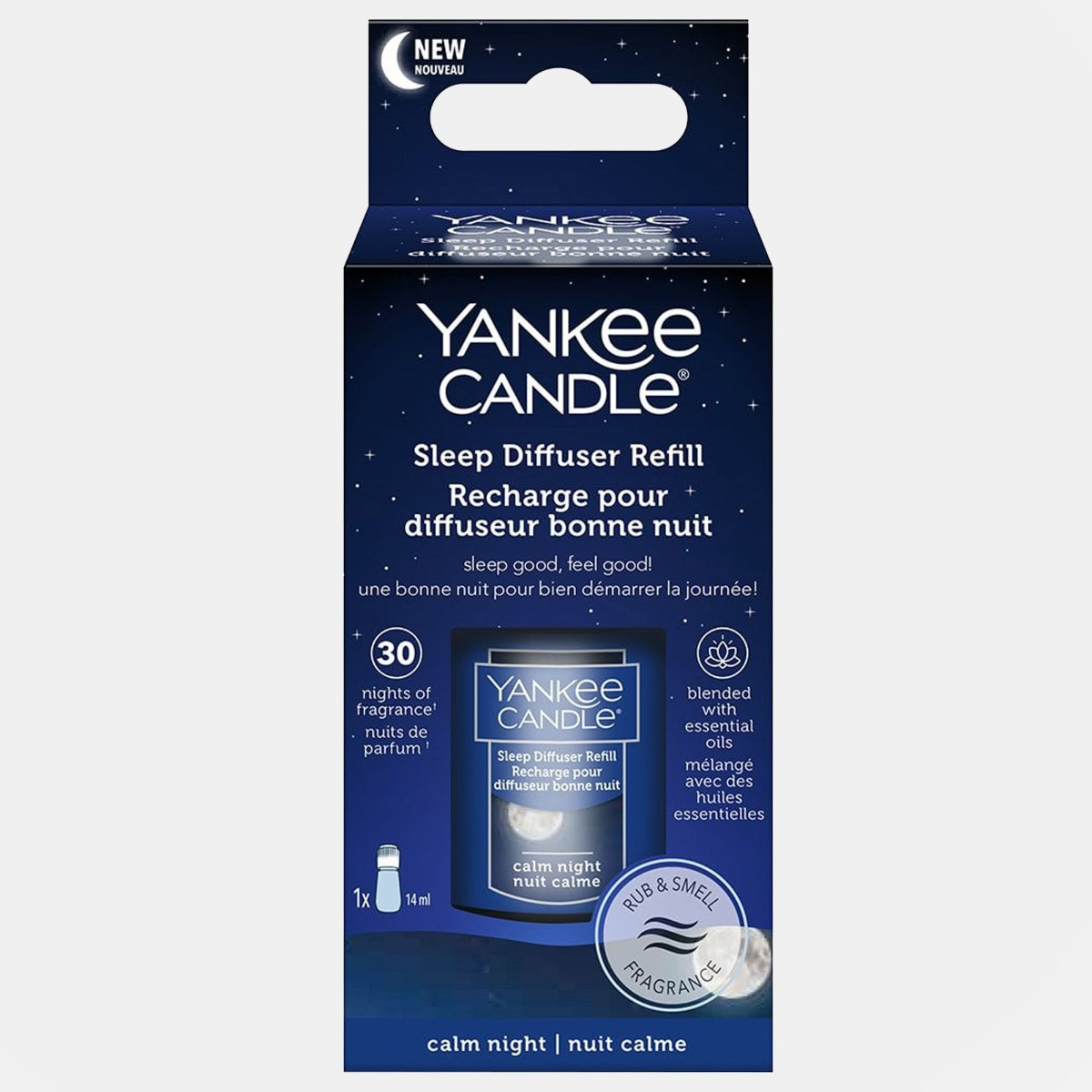 Yankee Candle Sleep Diffuser Refill, Calm Night - 3 Pack>