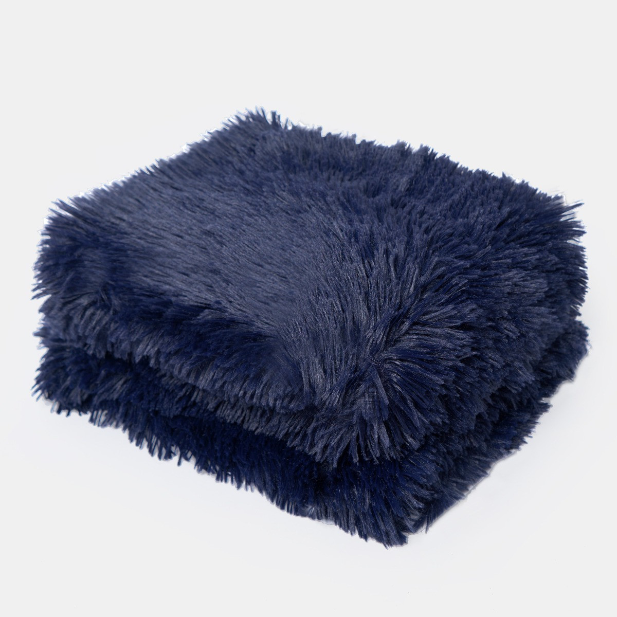 OHS Pet Calming Fluffy Throw, 105 x 90cm - Navy>