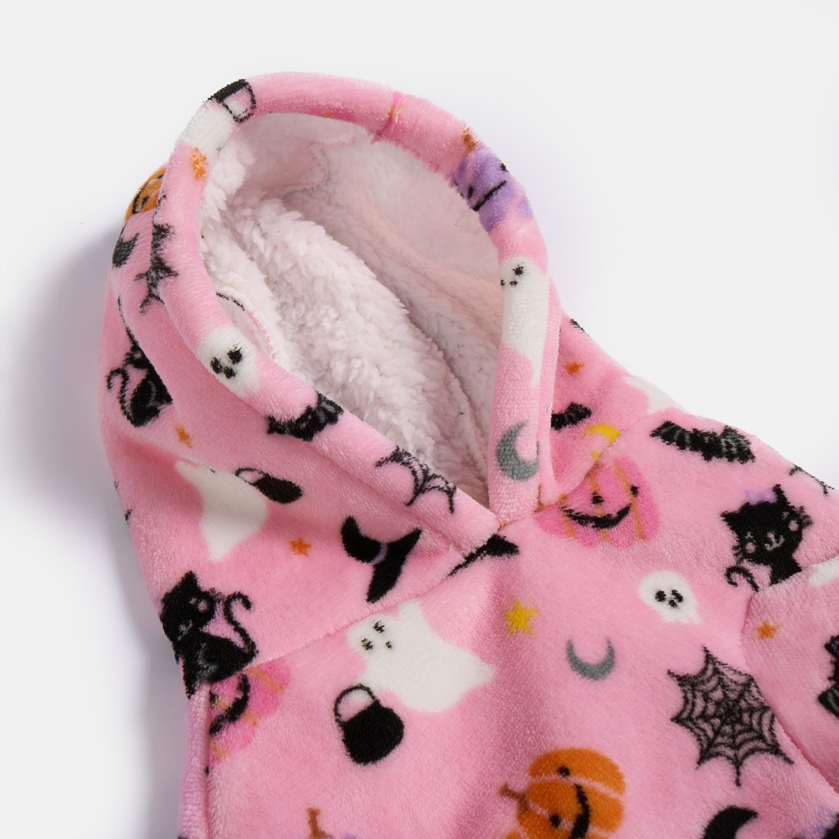 OHS Halloween Print Dog Hoodie, Blush - Small >