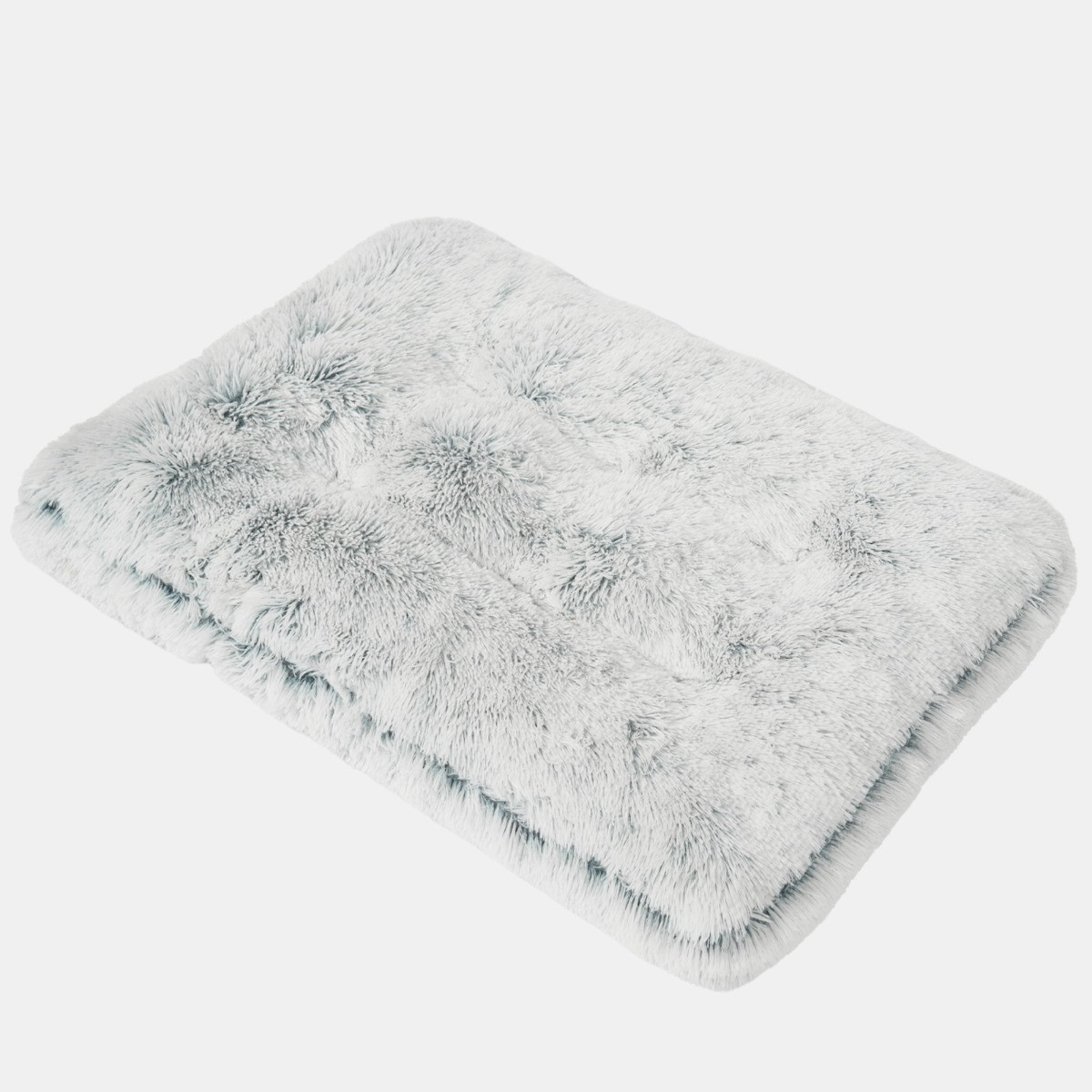 OHS Rectangular Fluffy Mat Pet Bed - Grey>