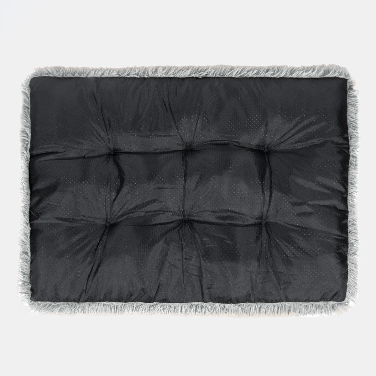 OHS Rectangular Fluffy Mat Pet Bed - Charcoal>